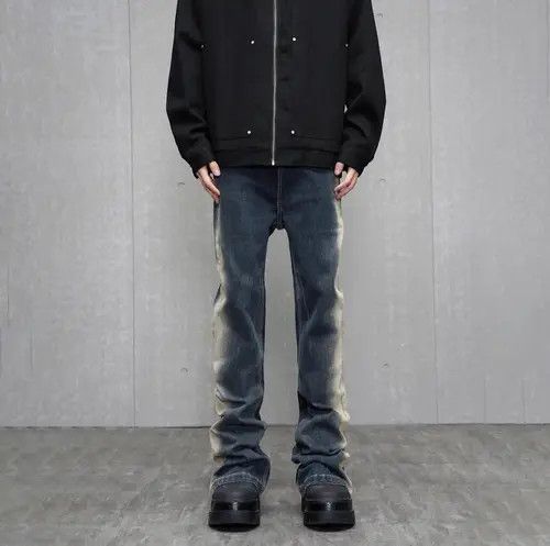 Designer × Japanese Brand Slim Flared Streetwear Vintage Design Jeans Size US 34 / EU 50 - 3 Thumbnail