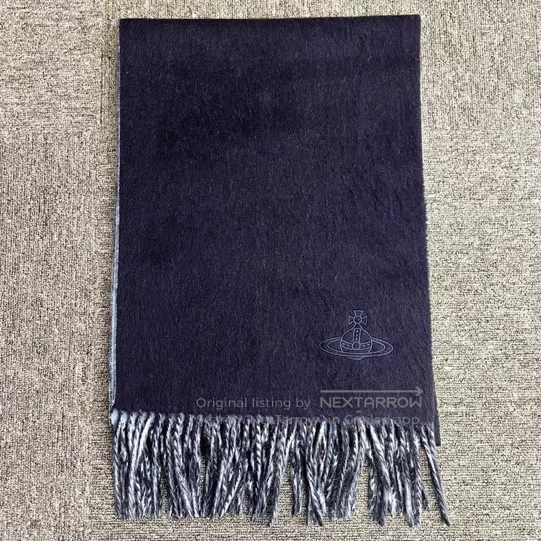 Vivienne Westwood Vivienne Westwood Navy fringed double-sided Saturn embroid Size ONE SIZE - 2 Thumbnail
