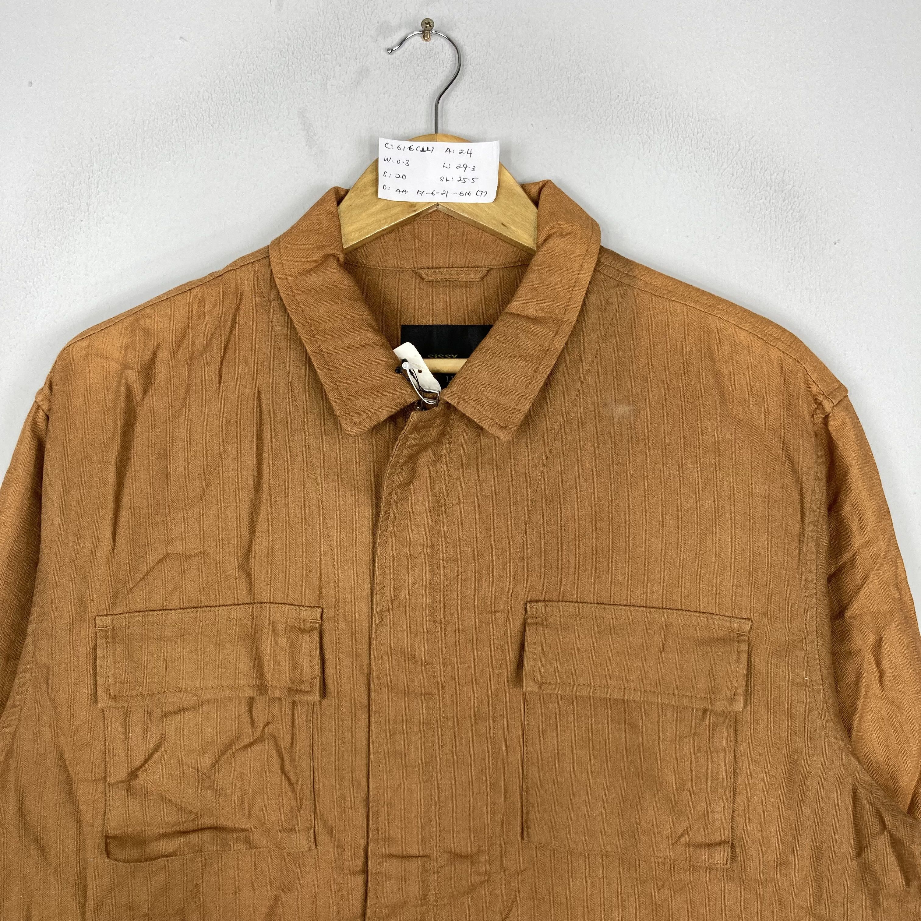 Kansai Yamamoto Vintage SISSY By KANSAI YAMAMOTO Beige Denim Chore Jaket Size US XL / EU 56 / 4 - 2 Thumbnail