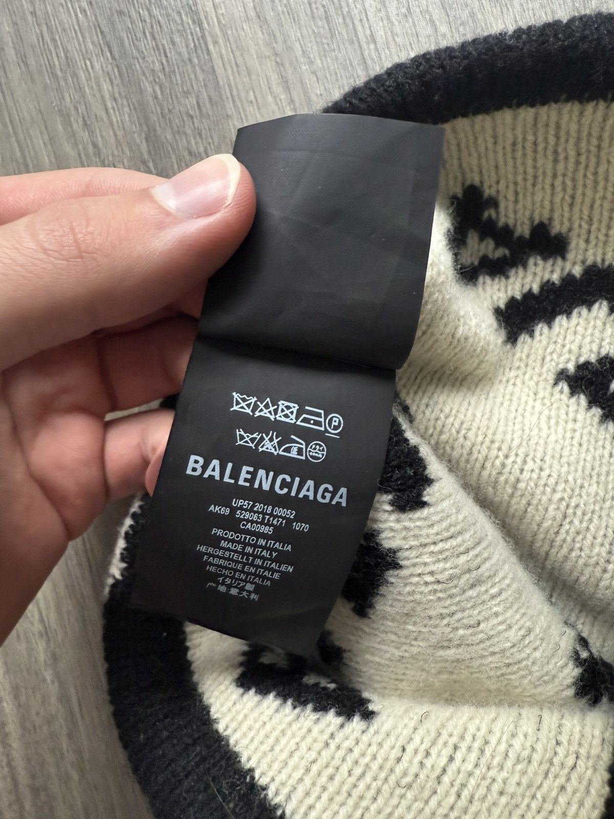 Balenciaga Balenciaga all-over print beanie Size ONE SIZE - 4 Thumbnail