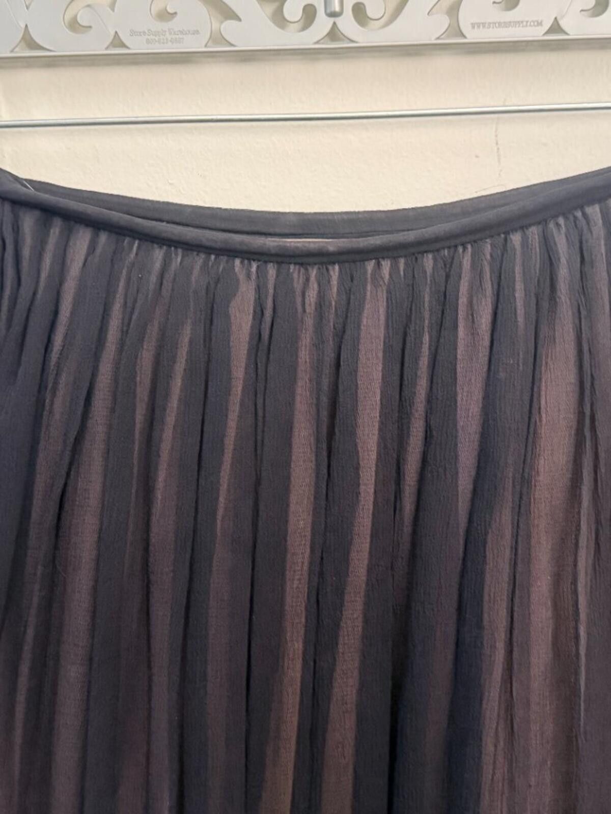 Other MARTIN GRANT FRENCH SILK RAW HEM LAYERED CIRCLE SKIRT S Size 28" / US 6 / IT 42 - 2 Thumbnail