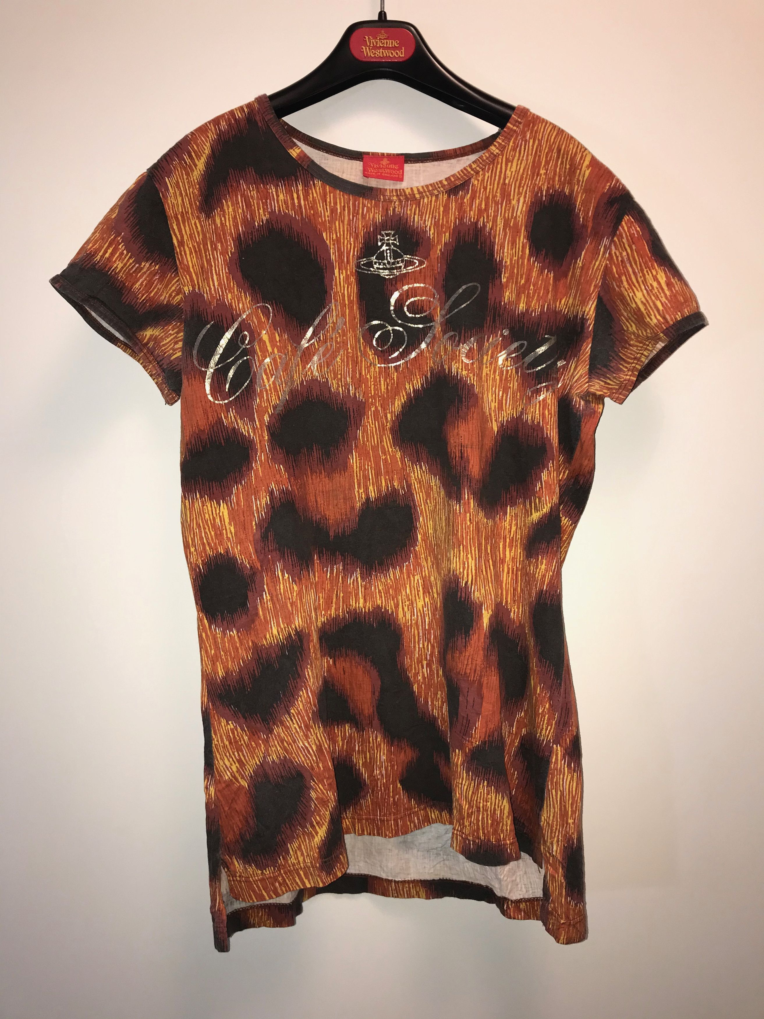 Vivienne Westwood cafe' society 1994 animalier gigantic print tee Size XL / US 12-14 / IT 48-50 - 1 Thumbnail