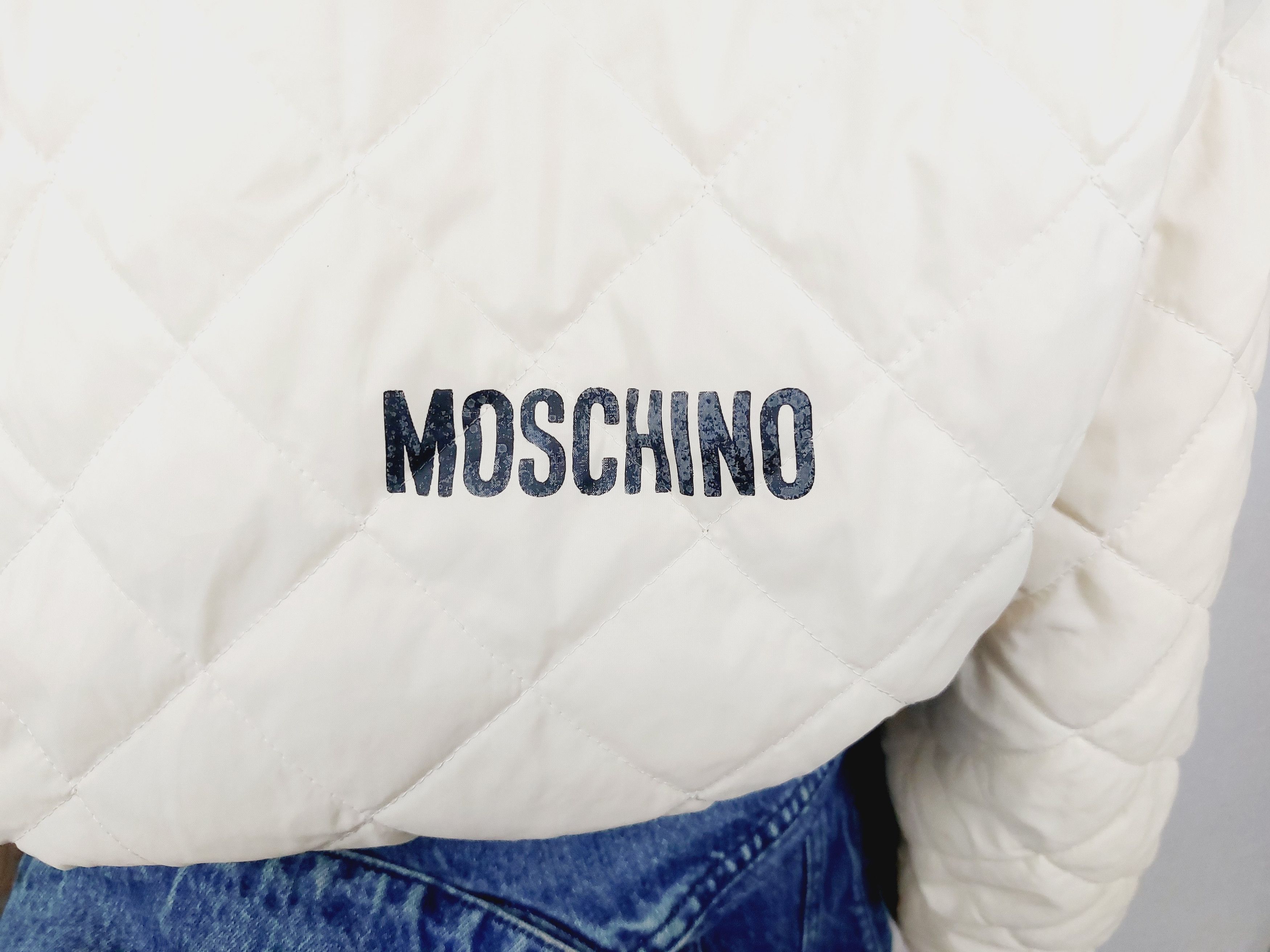Moschino Moschino Jeans Handle With Care Denim Liner Jacket Size US M / EU 48-50 / 2 - 8 Thumbnail