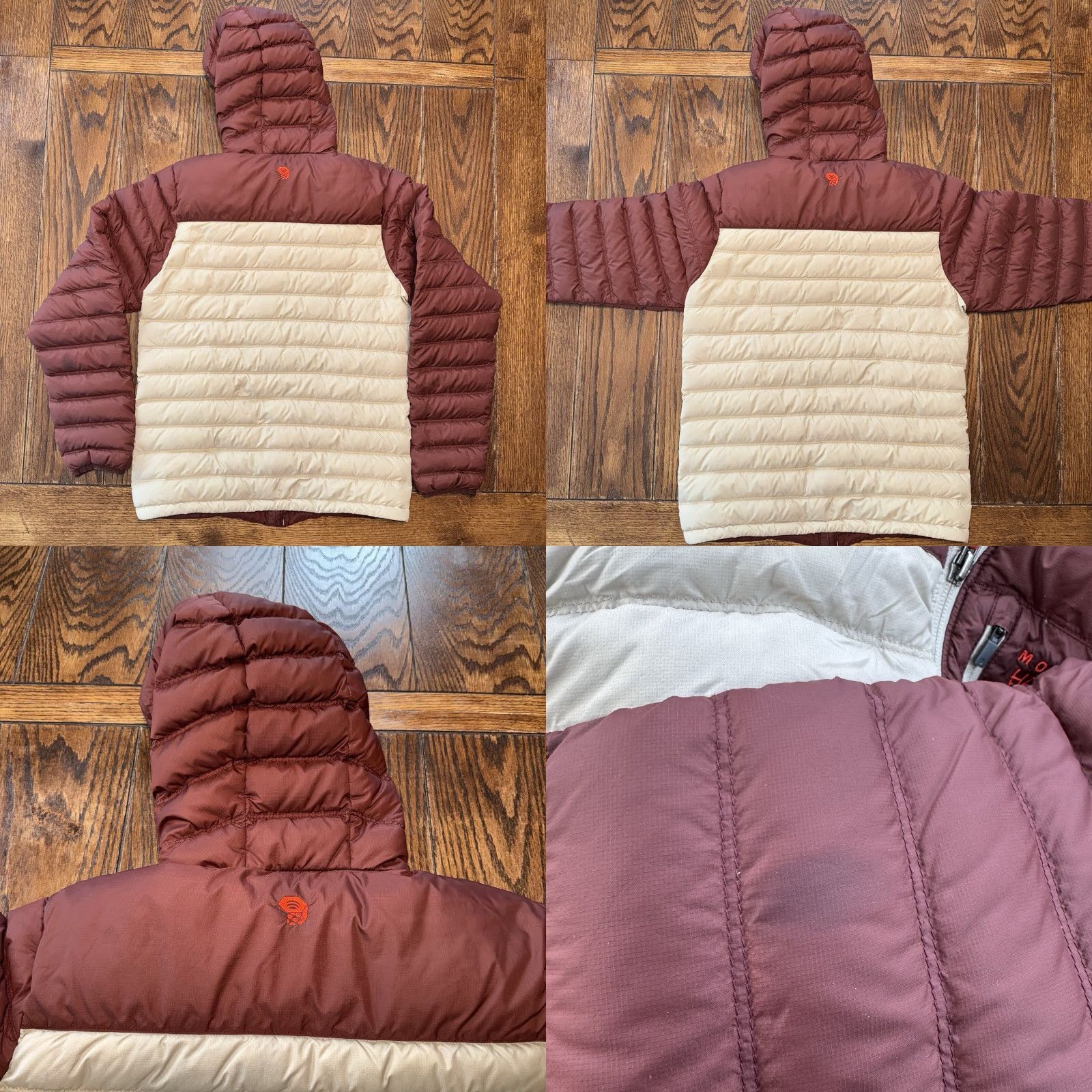 Mountain Hardwear VINTAGE Mountain Hardwear Puffer Jacket 650 Down Q Shield Size Small Burgundy Ivory Size S / US 4 / IT 40 - 8 Thumbnail