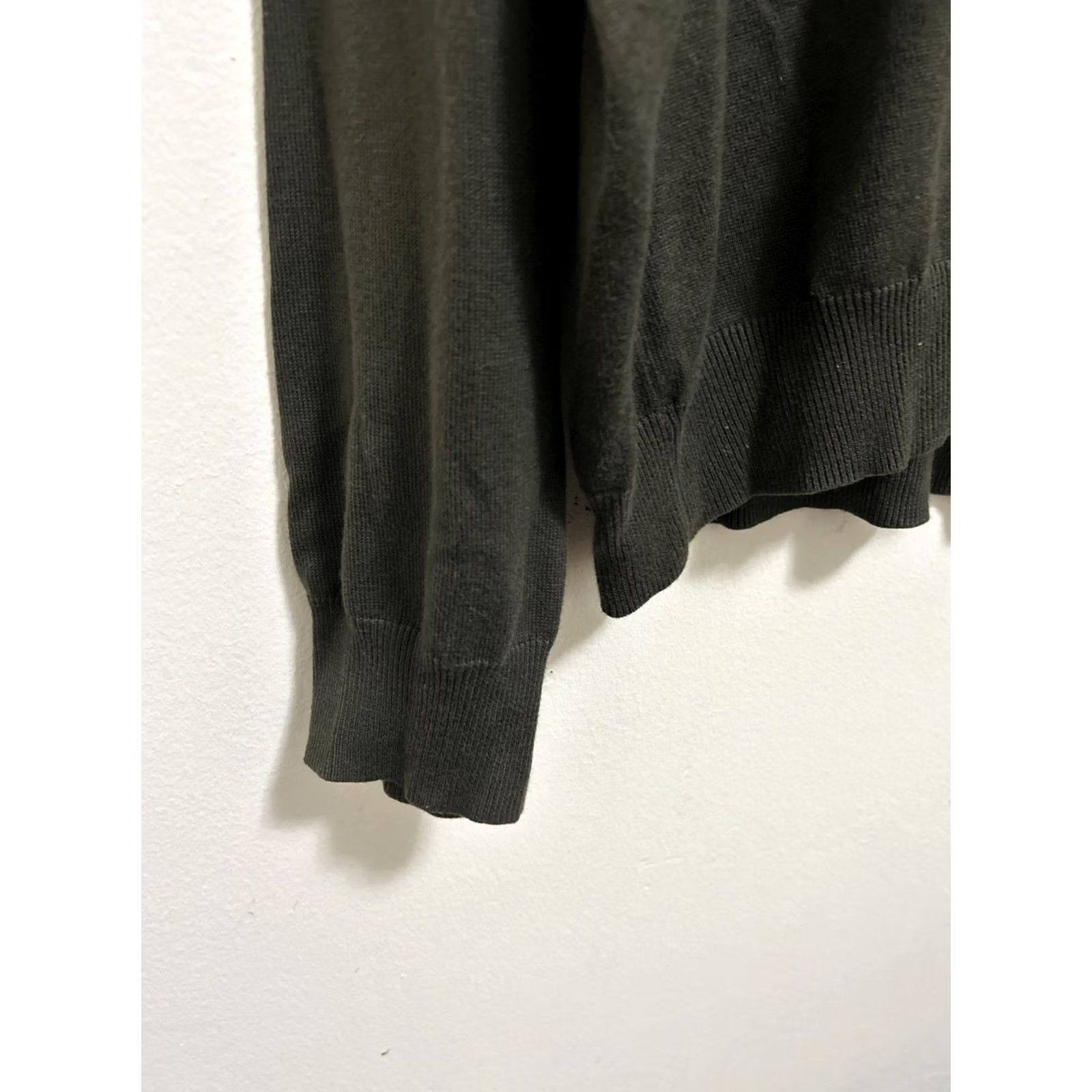 Polo Ralph Lauren Polo Ralph Lauren Mens Sweater XL Cashmere Cotton 1/4 Zip Green Pullover Size US XL / EU 56 / 4 - 5 Thumbnail