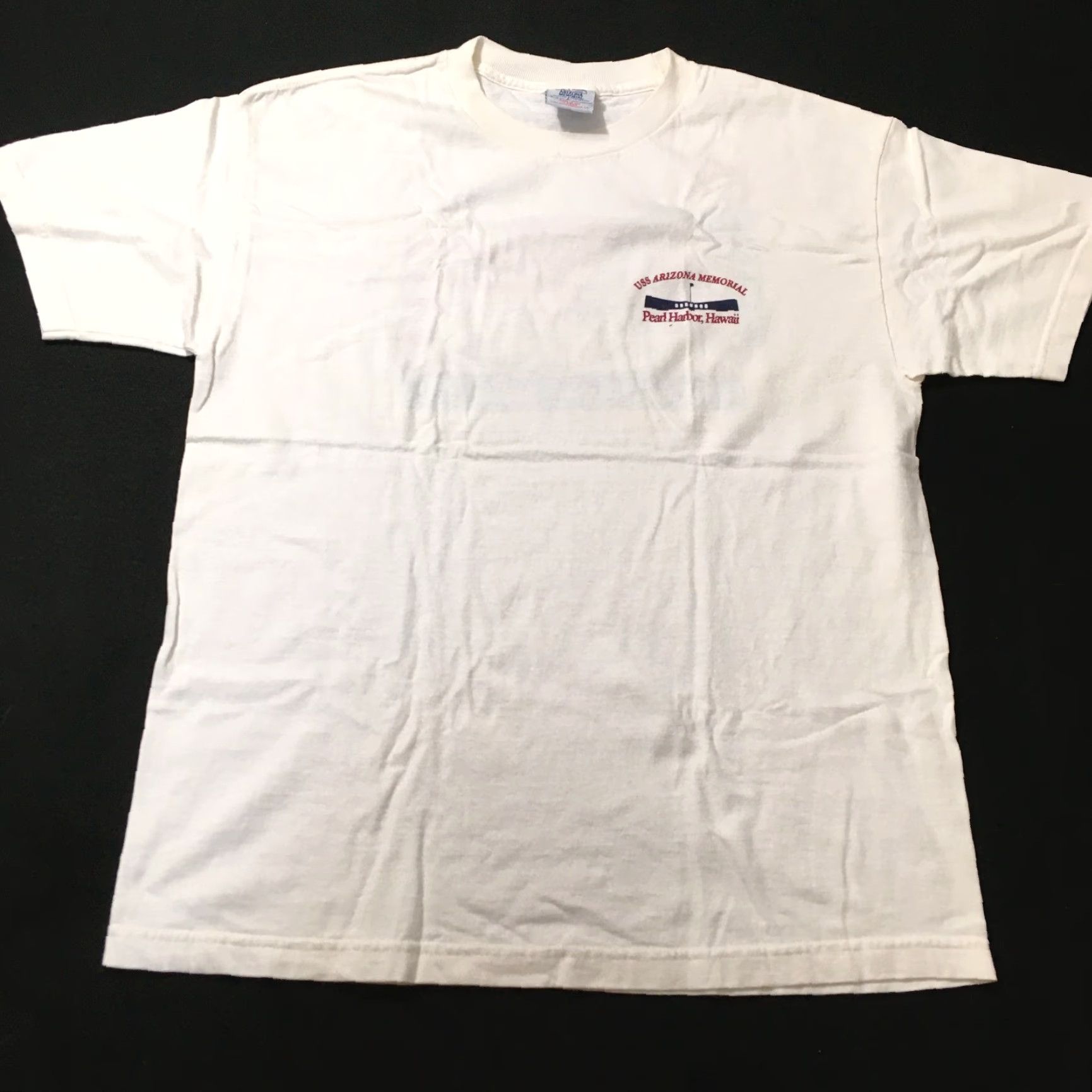 Vintage VINTAGE Arizona Memorial T-Shirt Mens Size L White Short Sleeve Crew Neck Graphic Print Shirt Men Size US L / EU 52-54 / 3 - 6 Thumbnail
