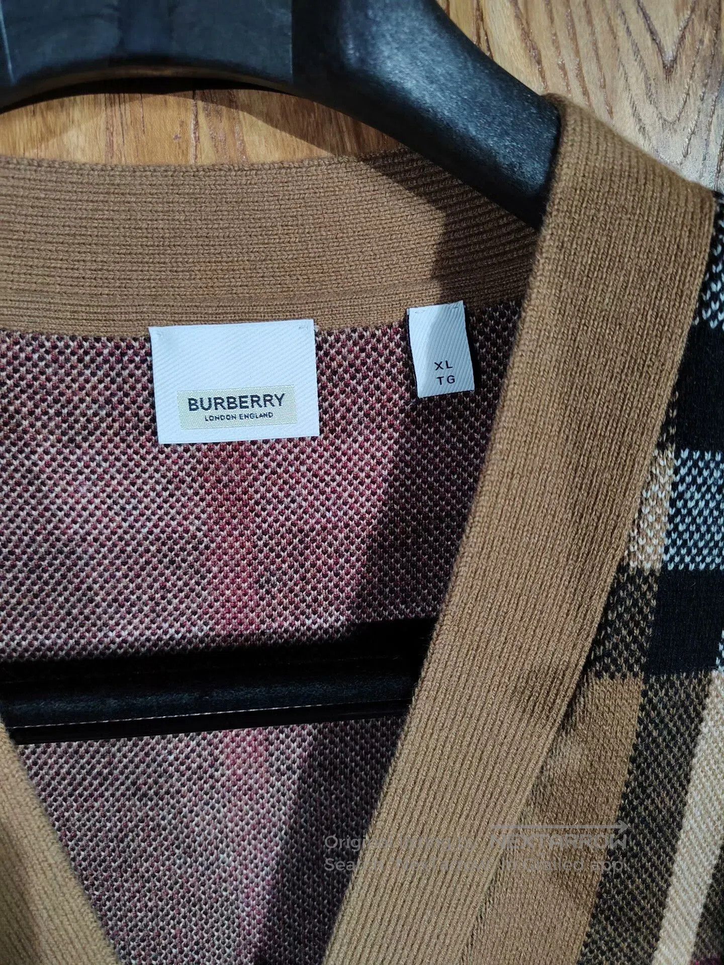 Burberry Burberry Check Wool Cardigan Size XL. Size US XL / EU 56 / 4 - 3 Thumbnail