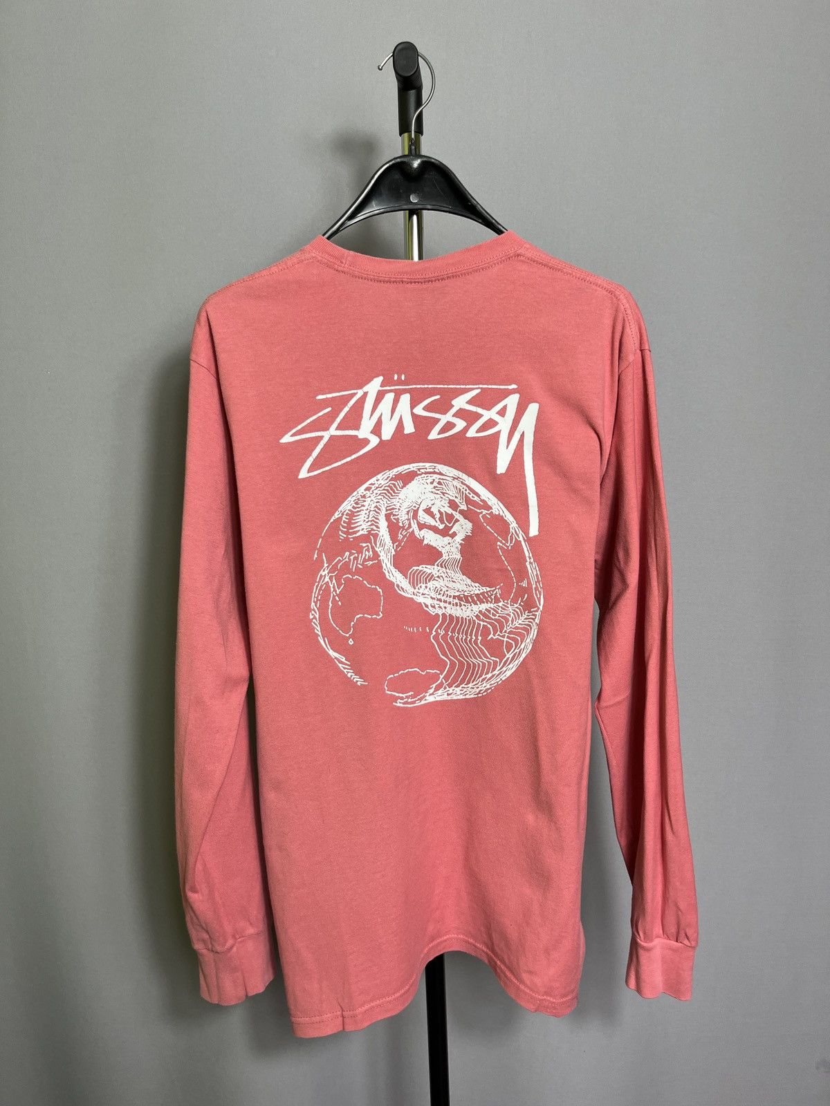 Stussy Stussy Pink Long Sleeve T Shirt Mens Cotton Size US M / EU 48-50 / 2 - 1 Thumbnail