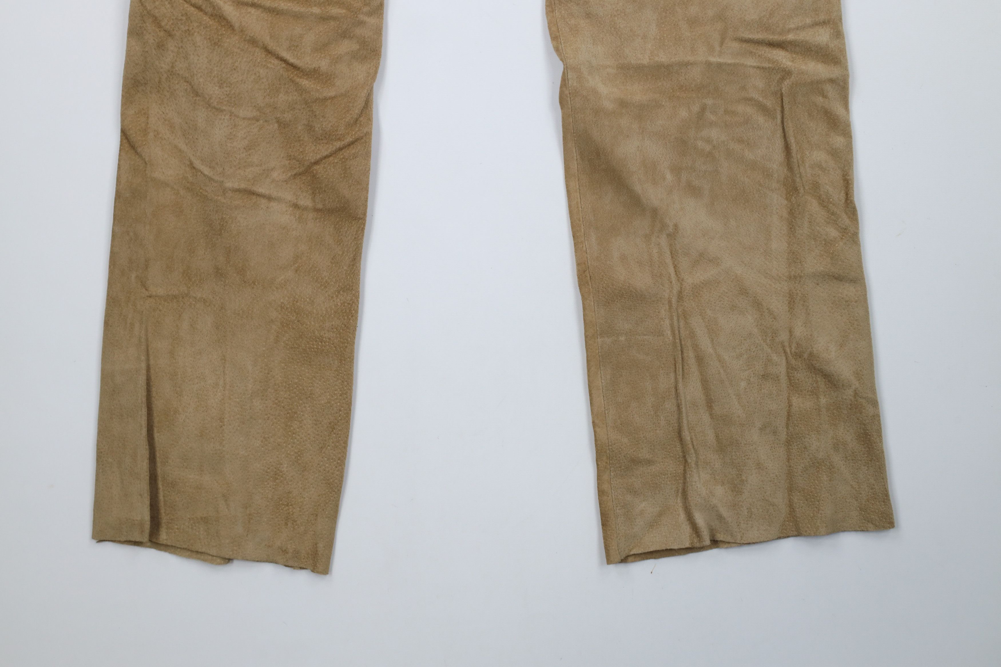 Vintage Vintage 90s Streetwear Flared Wide Leg Cargo Pants Beige Size 36" / US 14 / IT 50 - 12 Thumbnail