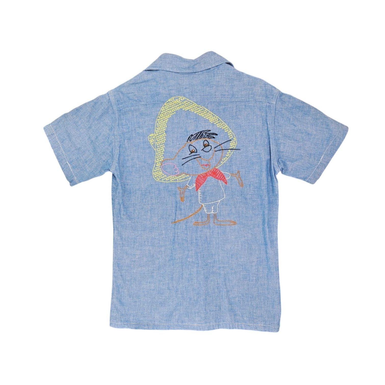 Big Mac Vintage Big Mac Chambray Shirt Speedy Gonzales Embroidery JC Size US S / EU 44-46 / 1 - 3 Thumbnail