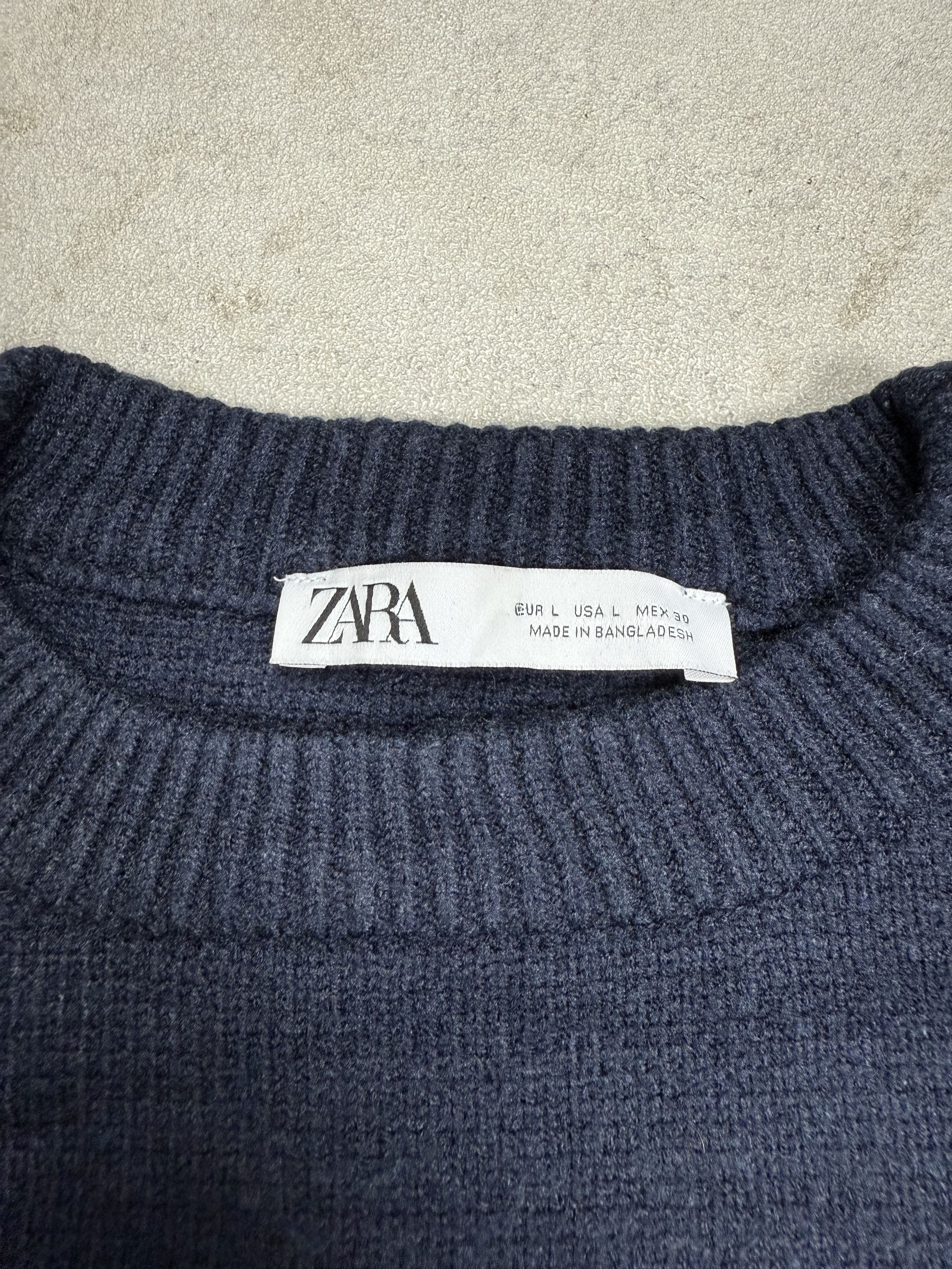 Zara Zara Stripe Oversized Knit Sweater Cardigan Jumper Size L / US 10 / IT 46 - 5 Thumbnail