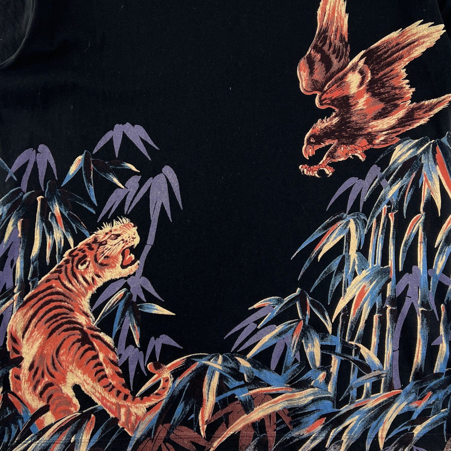 Saint Laurent Paris Saint Laurent SS16 Tiger And Eagle T-Shirt Size US L / EU 52-54 / 3 - 3 Thumbnail