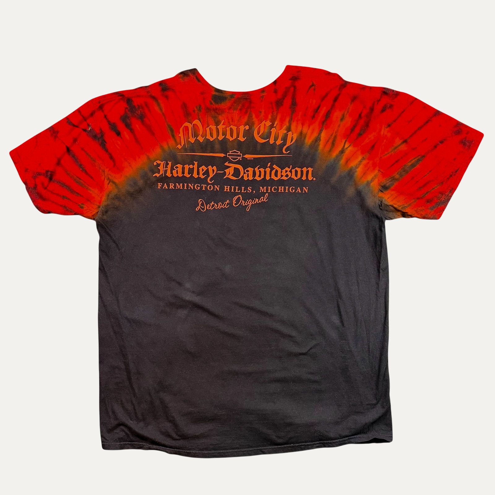 Harley Davidson 2012 Harley Davidson Tie Dye T-Shirt Size US XXL / EU 58 / 5 - 2 Thumbnail