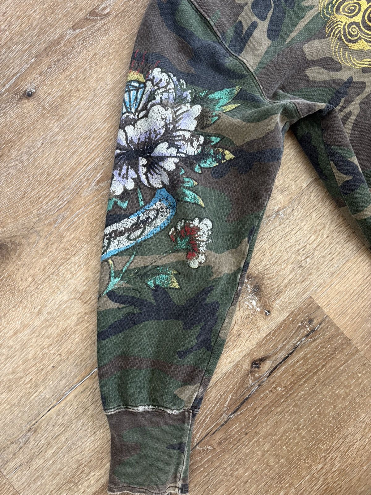 Ed Hardy Vintage Y2K Ed Hardy camo zip up Size US XL / EU 56 / 4 - 6 Thumbnail