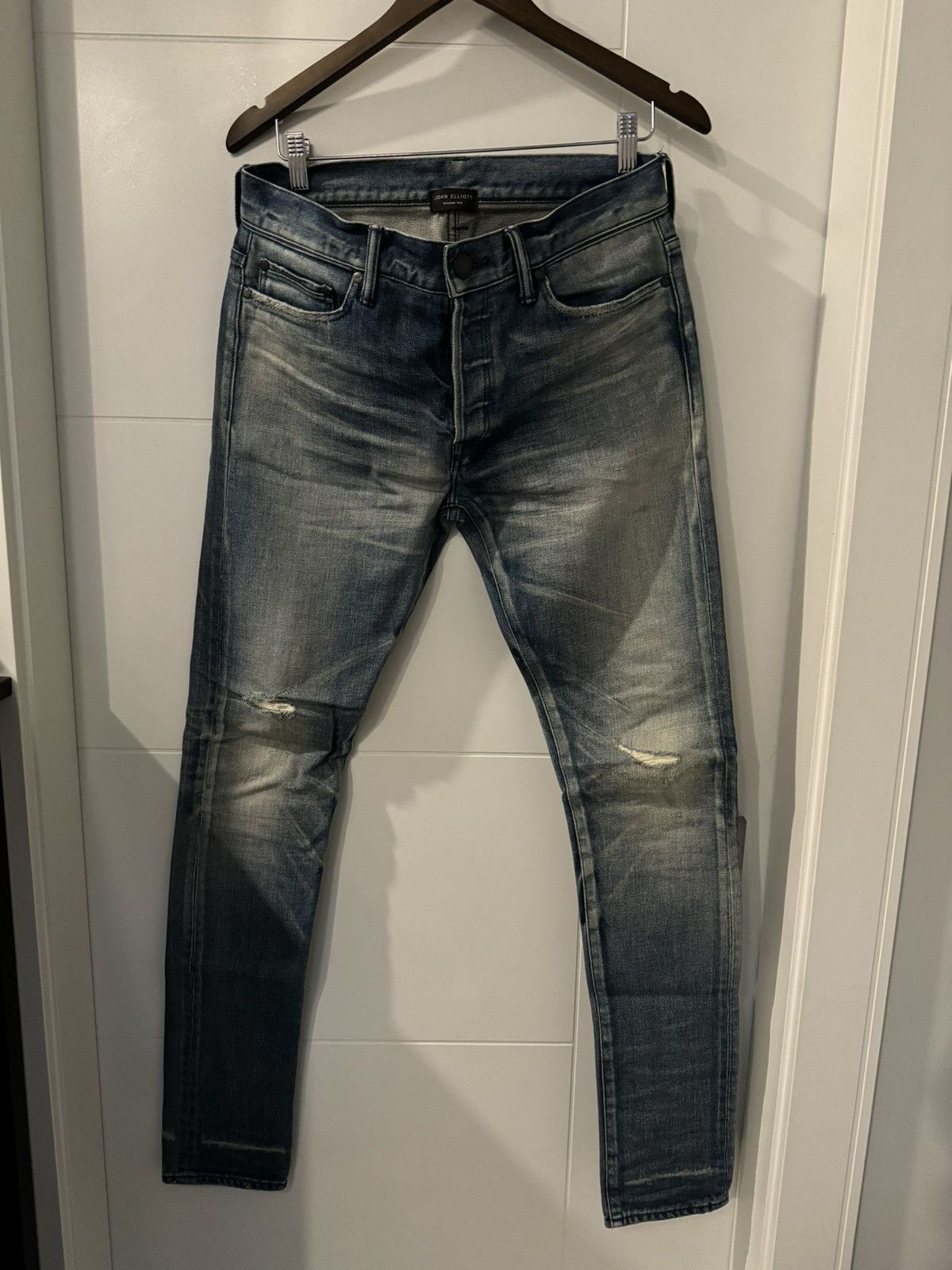 Image of John Elliott Cast 2 Dillon Indigo in Blue, Men's (Size 30)