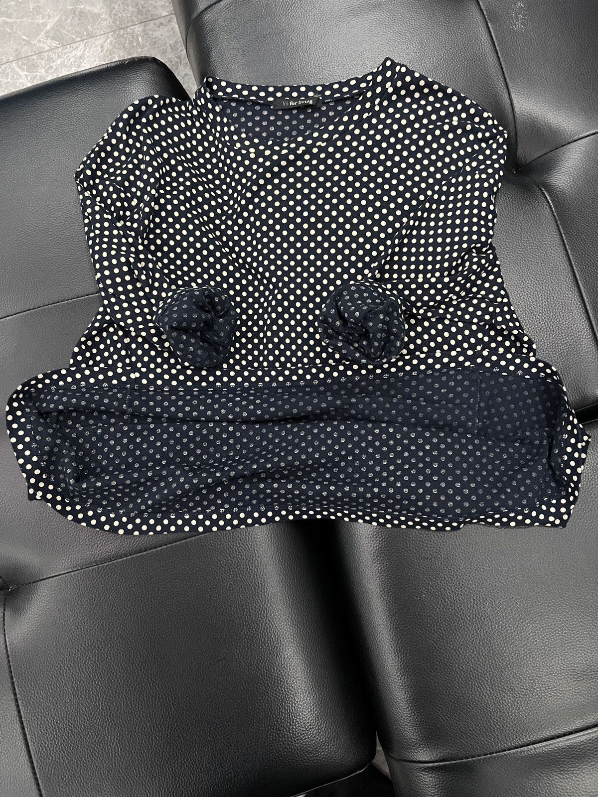 Y's for Men Y’s for living Polka Dot Pocket Asymmetric Hem Top Size ONE SIZE - 7 Thumbnail