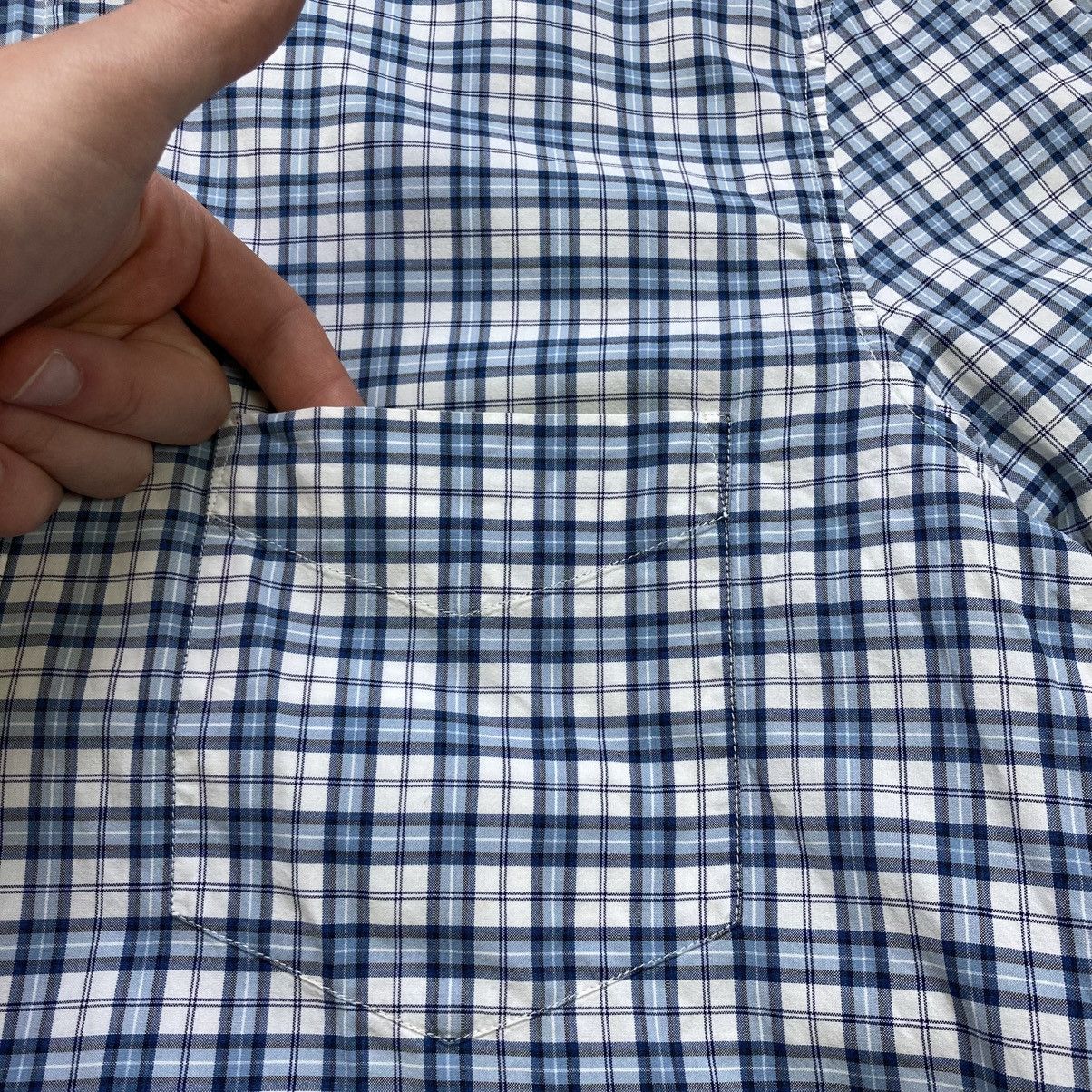 Brunello Cucinelli Vintage Brunello Cucinelli Checked Oxford Long Sleeve Shirt Size US L / EU 52-54 / 3 - 4 Thumbnail