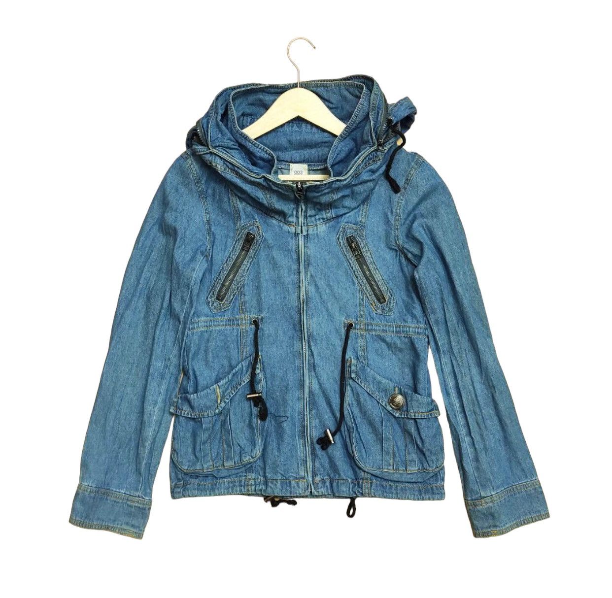 image of 14Th Addiction x Beauty Beast 003 Bono Jacket Jeans Multizip in Blue, Men's (Size XS)