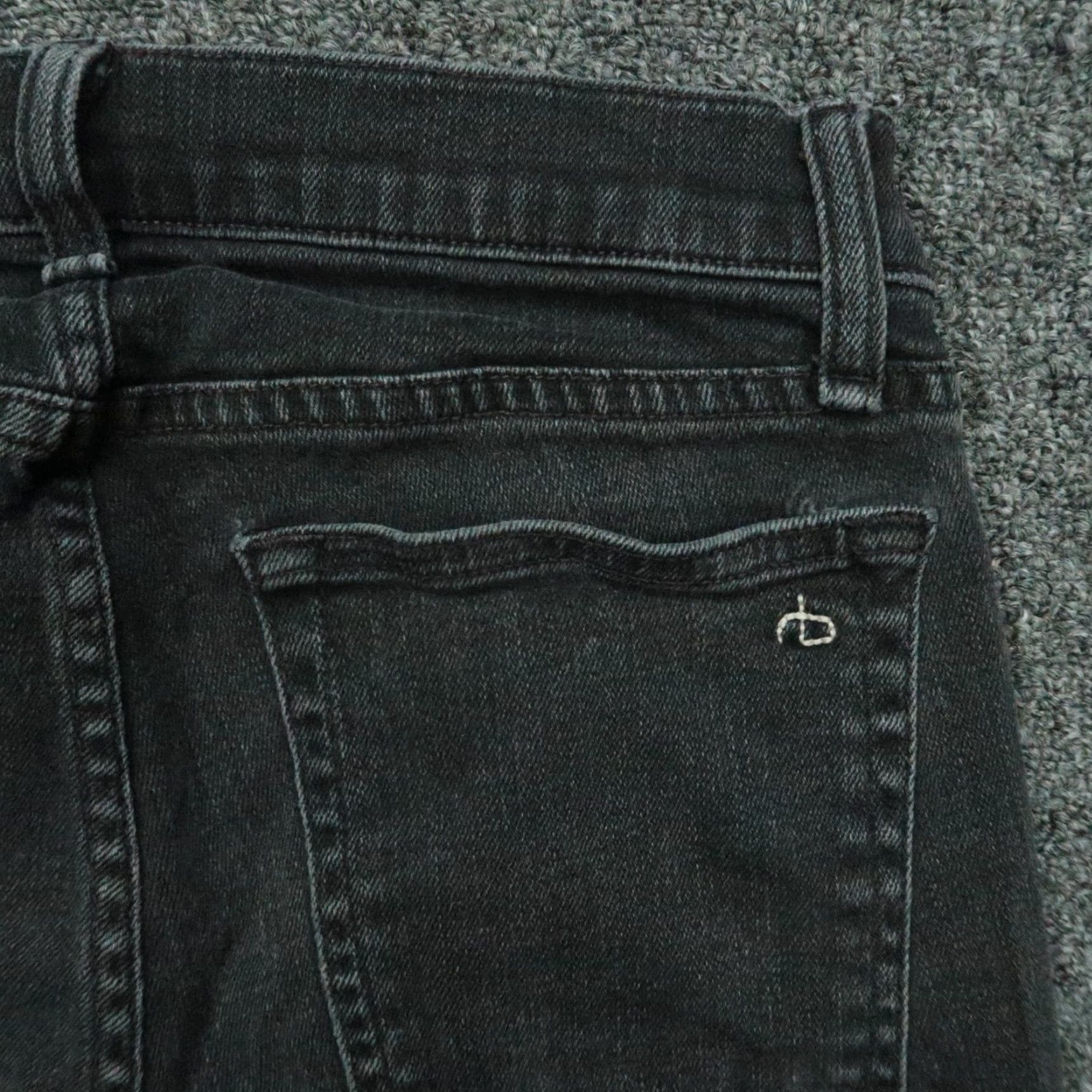 Rag & Bone rag & bone Jeans Men 28x28 Black Slim 5-Pocket Denim Button Fly Size US 28 / EU 44 - 6 Thumbnail