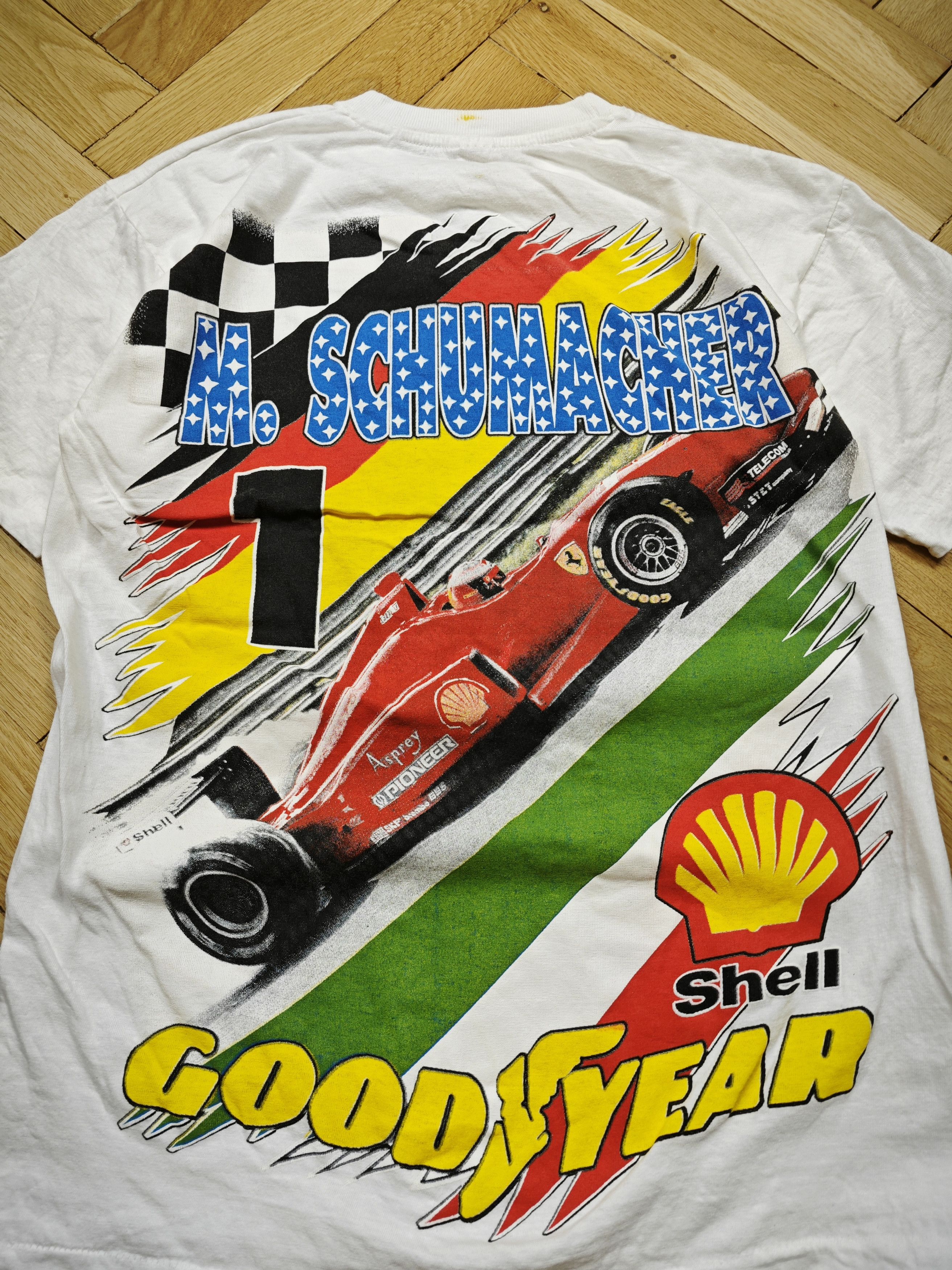 Vintage Vintage racing t shirt Michael Shumacher Size US L / EU 52-54 / 3 - 4 Thumbnail