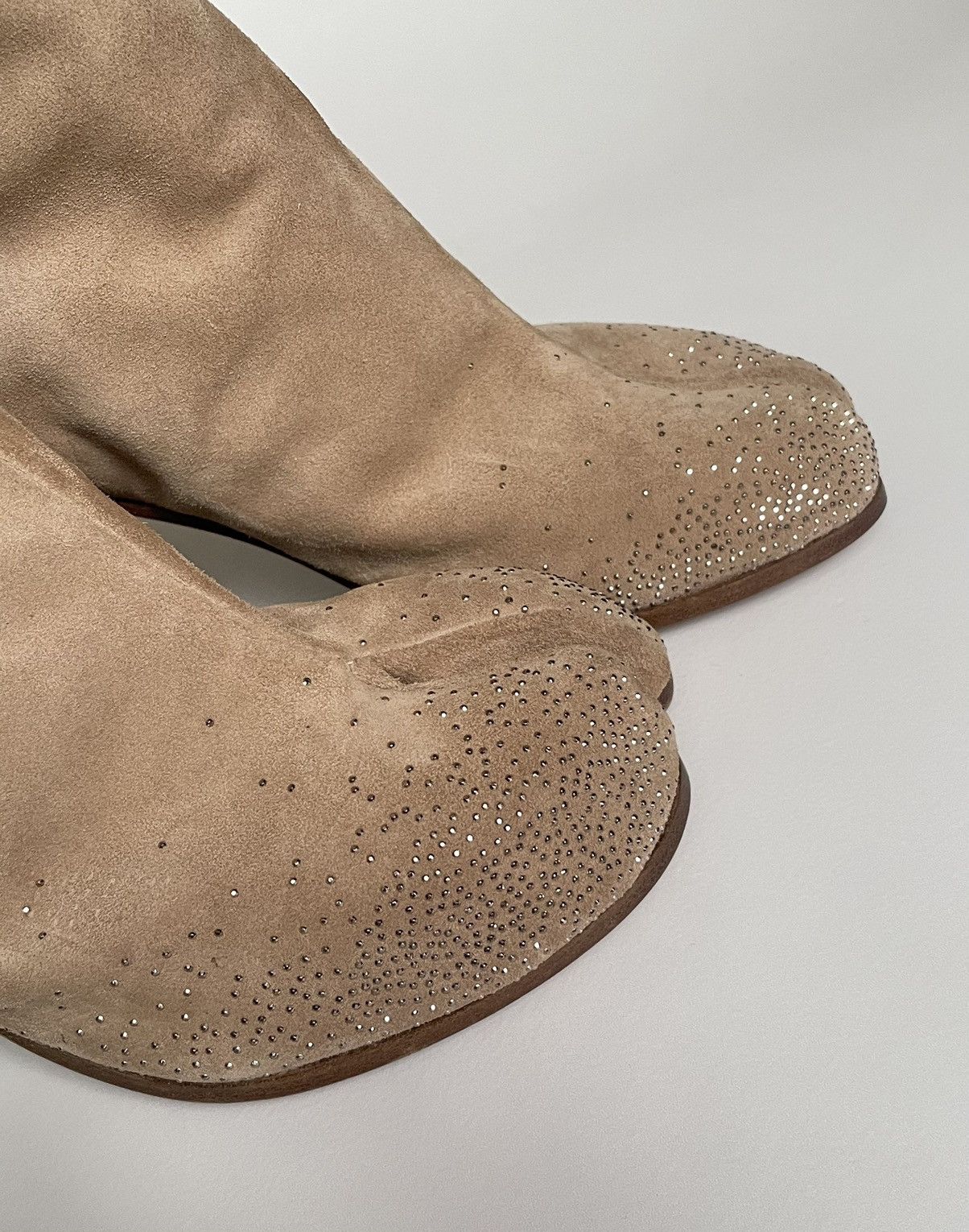 Maison Margiela Late 2000s Rhinestone Toe Tabi Boots Size US 9.5 / IT 39.5 - 8 Thumbnail