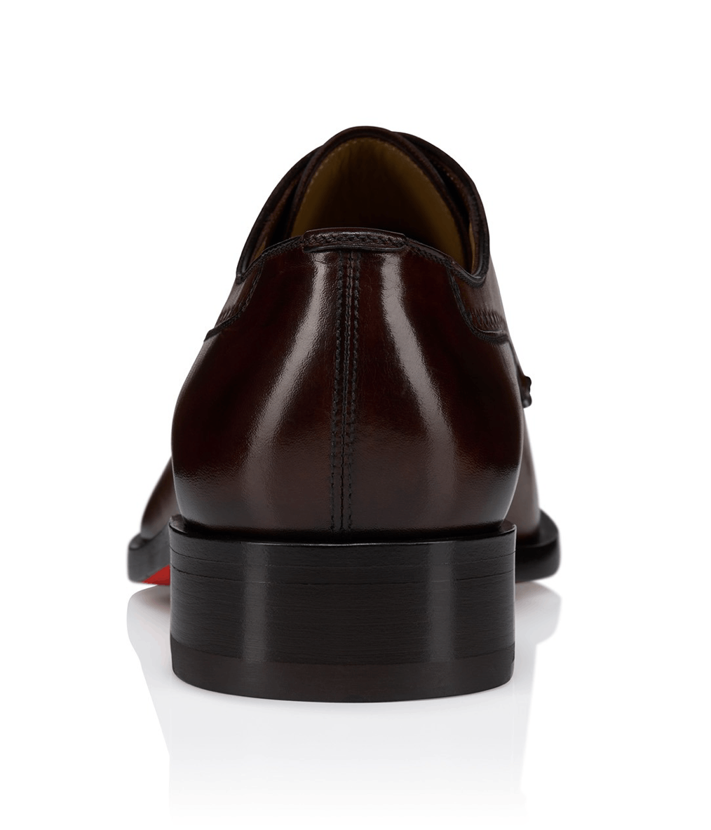 Christian Louboutin Sartoby Flat Brown Leather Dress Oxford Derby Loafer 45 12 Size US 12 / EU 45 - 14 Thumbnail