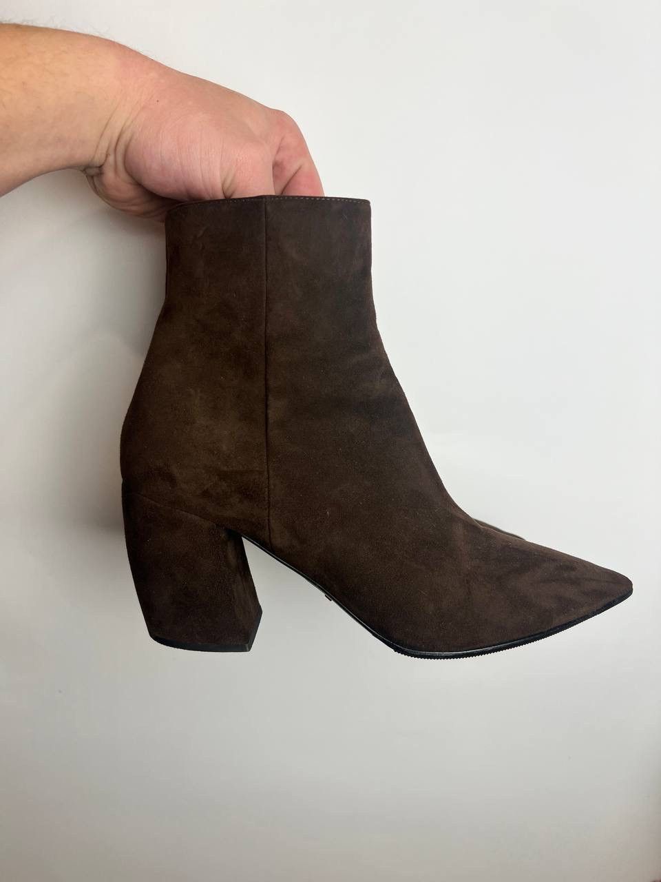Prada PRADA Brown suede heeled ankle boots Size US 8.5 / IT 38.5 - 1 Thumbnail