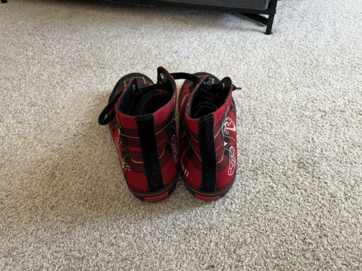 Polo Ralph Lauren Polo Ralph Lauren Solomon Red Checkered Sneakers Size US 10 / EU 43 - 4 Thumbnail