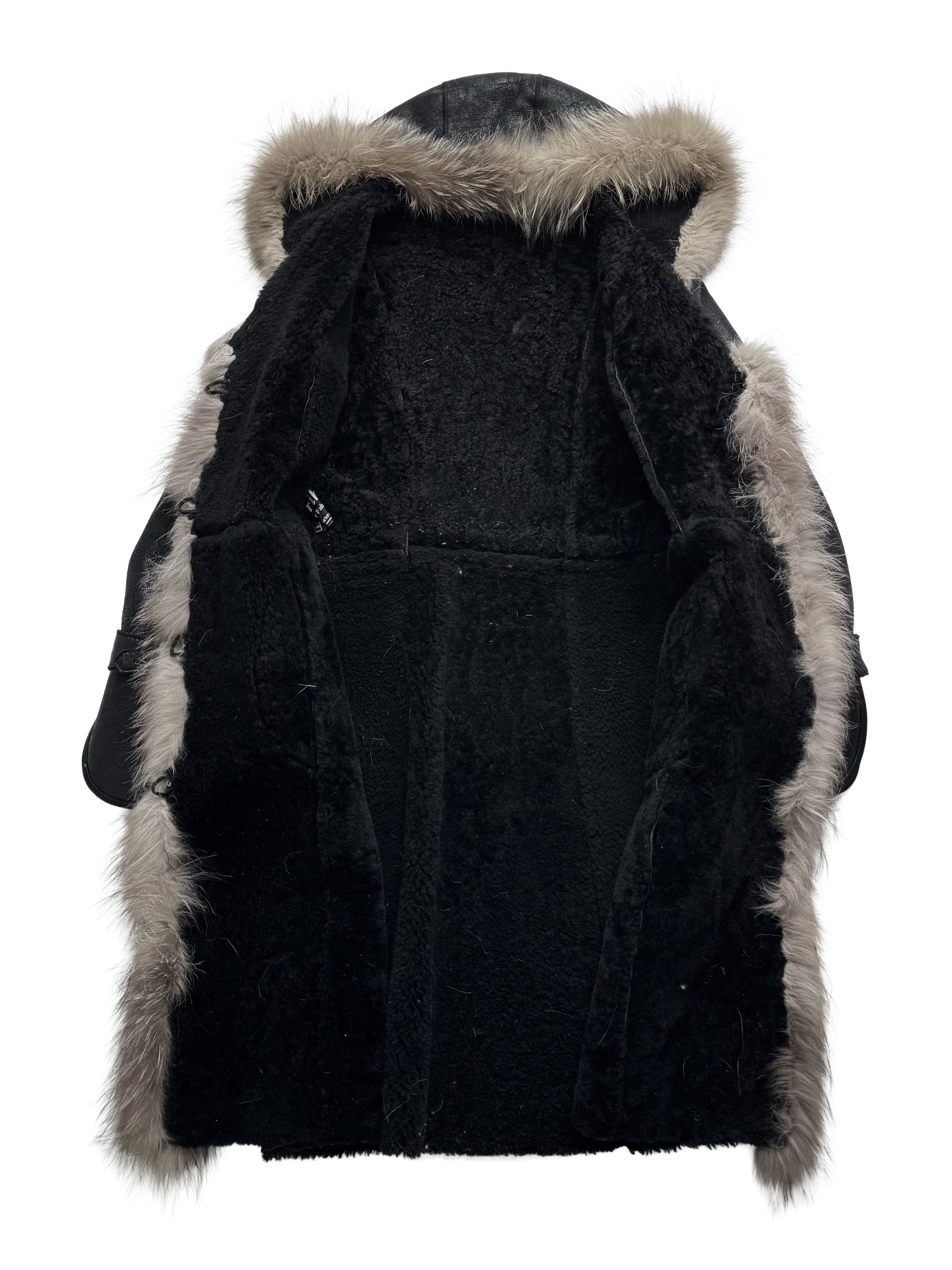 Vintage Vintage Real Sheepskin Hooded Coat With Real Fur Details Size S / US 4 / IT 40 - 12 Thumbnail