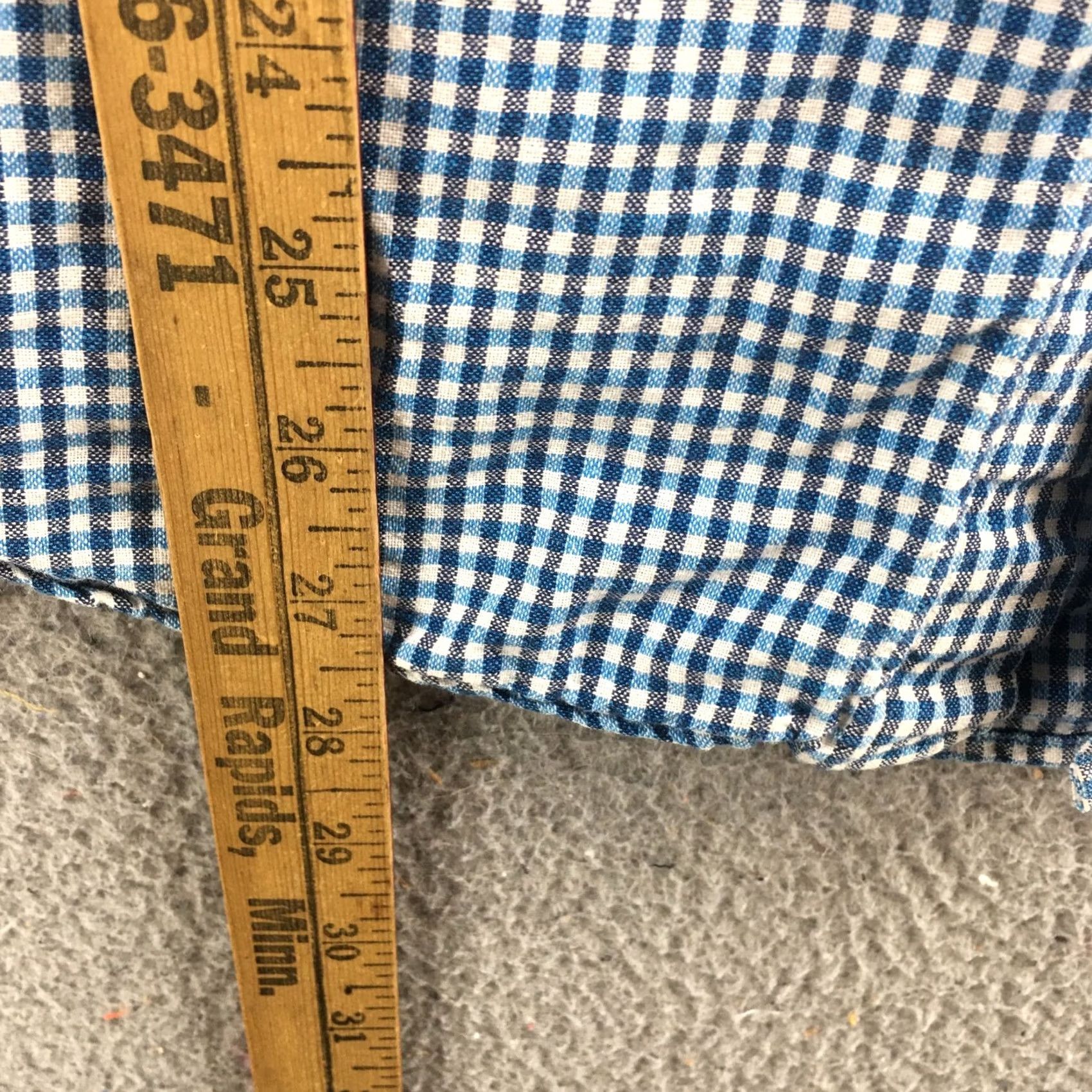Banana Republic Banana Republic Slim Fit Button Down Shirt M Blue Gingham Long Sleeve Collared Mens Size US M / EU 48-50 / 2 - 7 Thumbnail