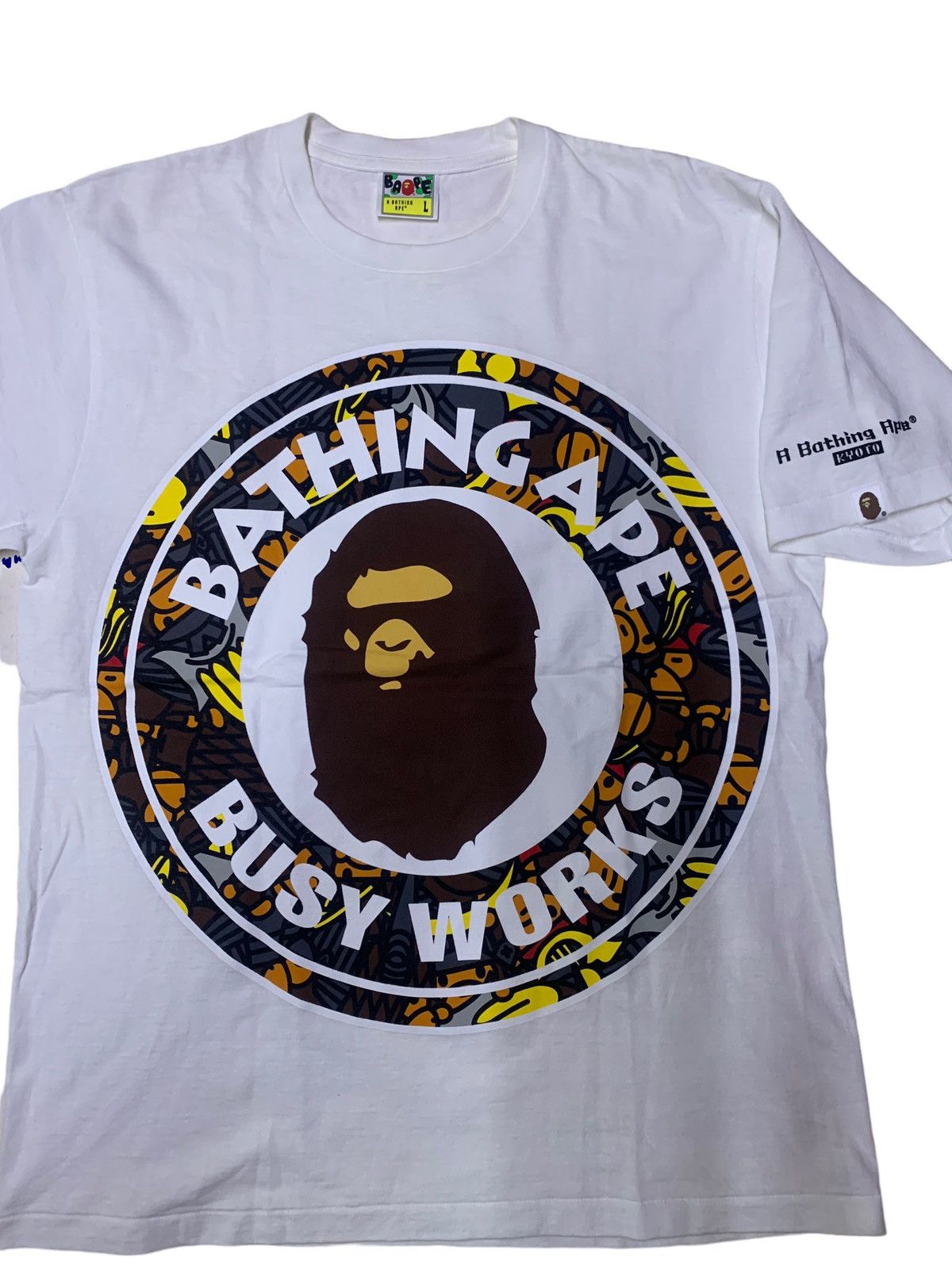 Bape Bape Kyoto milo busy work Tee Size US L / EU 52-54 / 3 - 1 Thumbnail