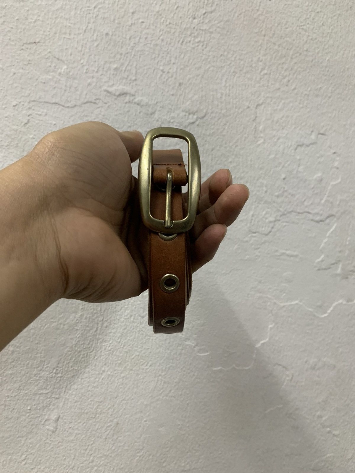 Leather 79 Inch Leather Belt Size ONE SIZE - 4 Thumbnail