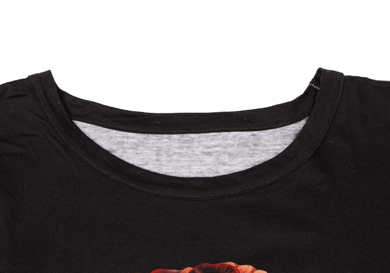 Yohji Yamamoto Cotton Rose Dolman Sleeve Hem T-Shirt Black Red Green Size US M / EU 48-50 / 2 - 3 Thumbnail