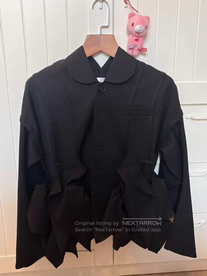 Comme des Garcons Comme Des Garcons Pleated Petal Collar Jacket Size S / US 4 / IT 40 - 5 Thumbnail
