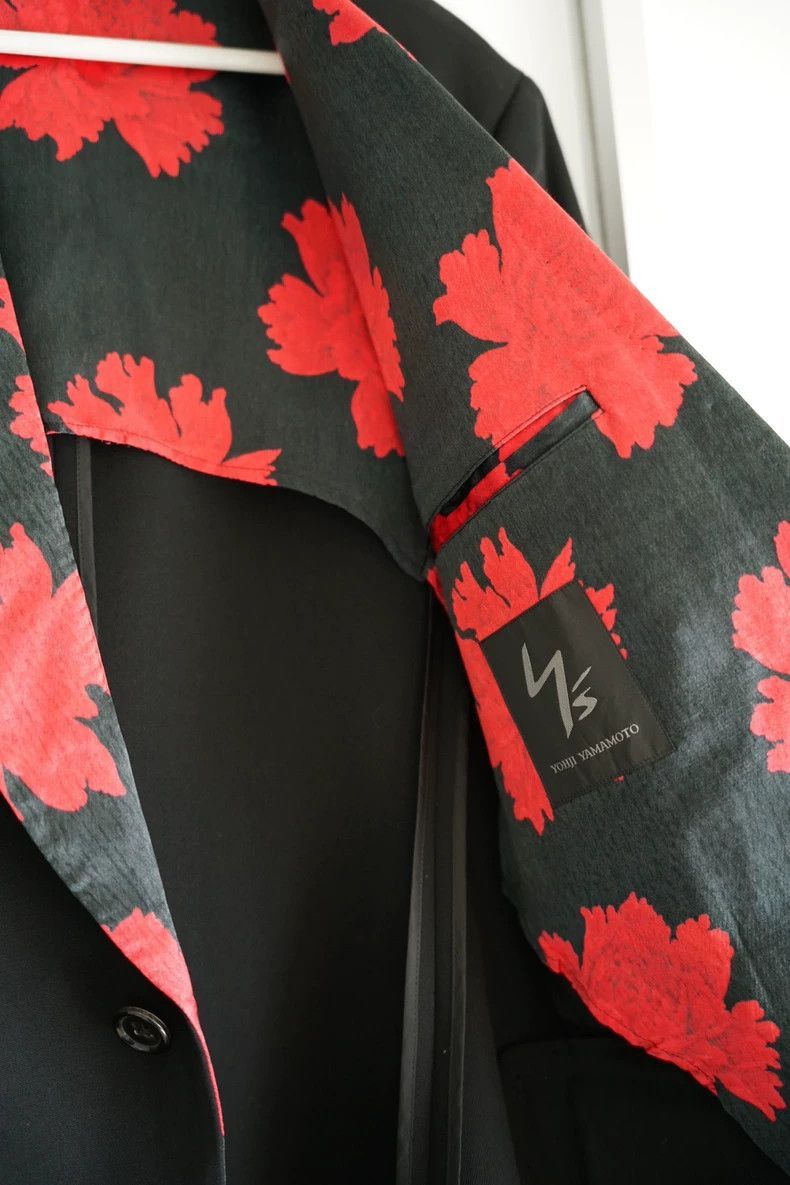 Yohji Yamamoto Yohji Yamamoto Yohji Yamamoto Floral Wool Blazer Size US M / EU 48-50 / 2 - 5 Thumbnail