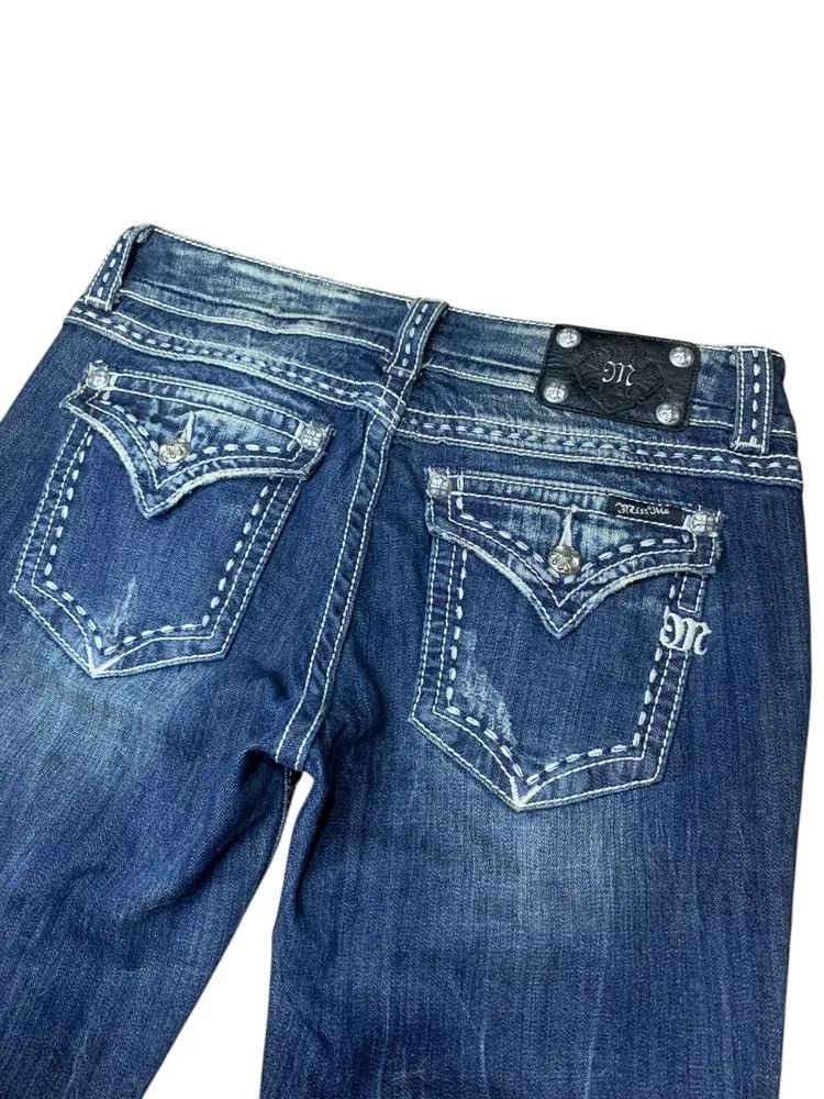 GOSTAR DE FUGA 2000s Missme contrast stitch cross button flare jeans Size US 32 / EU 48 - 9 Thumbnail