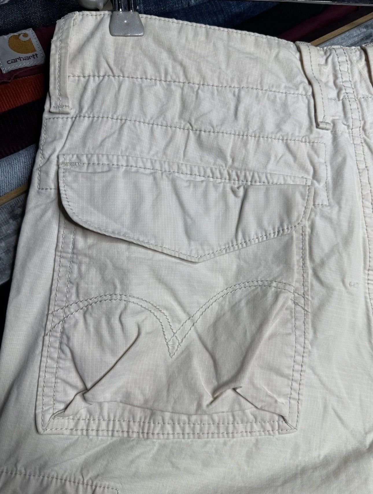 Levi's Levi’s Vintage TRASHED Cargo Aviation Shorts Size US 34 / EU 50 - 18 Thumbnail