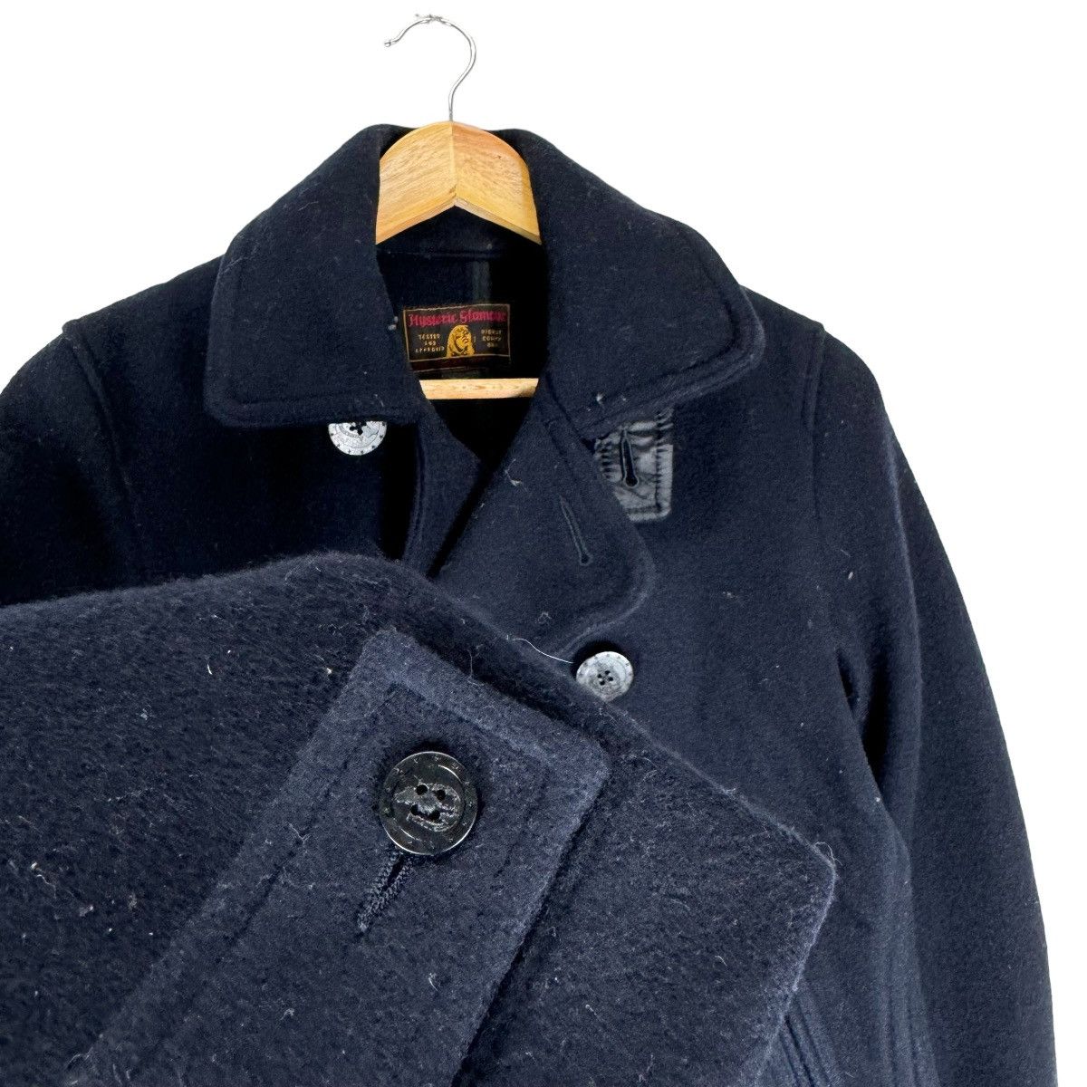 Hysteric Glamour ⚡️HYSTERIC GLAMOUR PEA COAT DOUBLE BREASTED JACKET Size S / US 4 / IT 40 - 4 Thumbnail