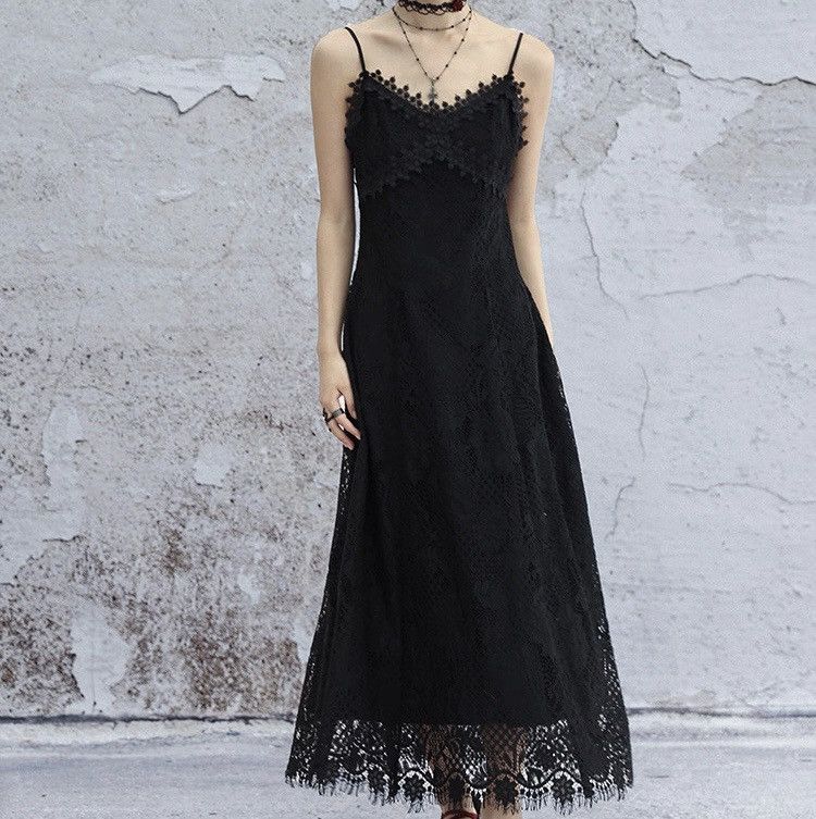 Other Black Lace Nightfall Dress Size M / US 6-8 / IT 42-44 - 3 Thumbnail