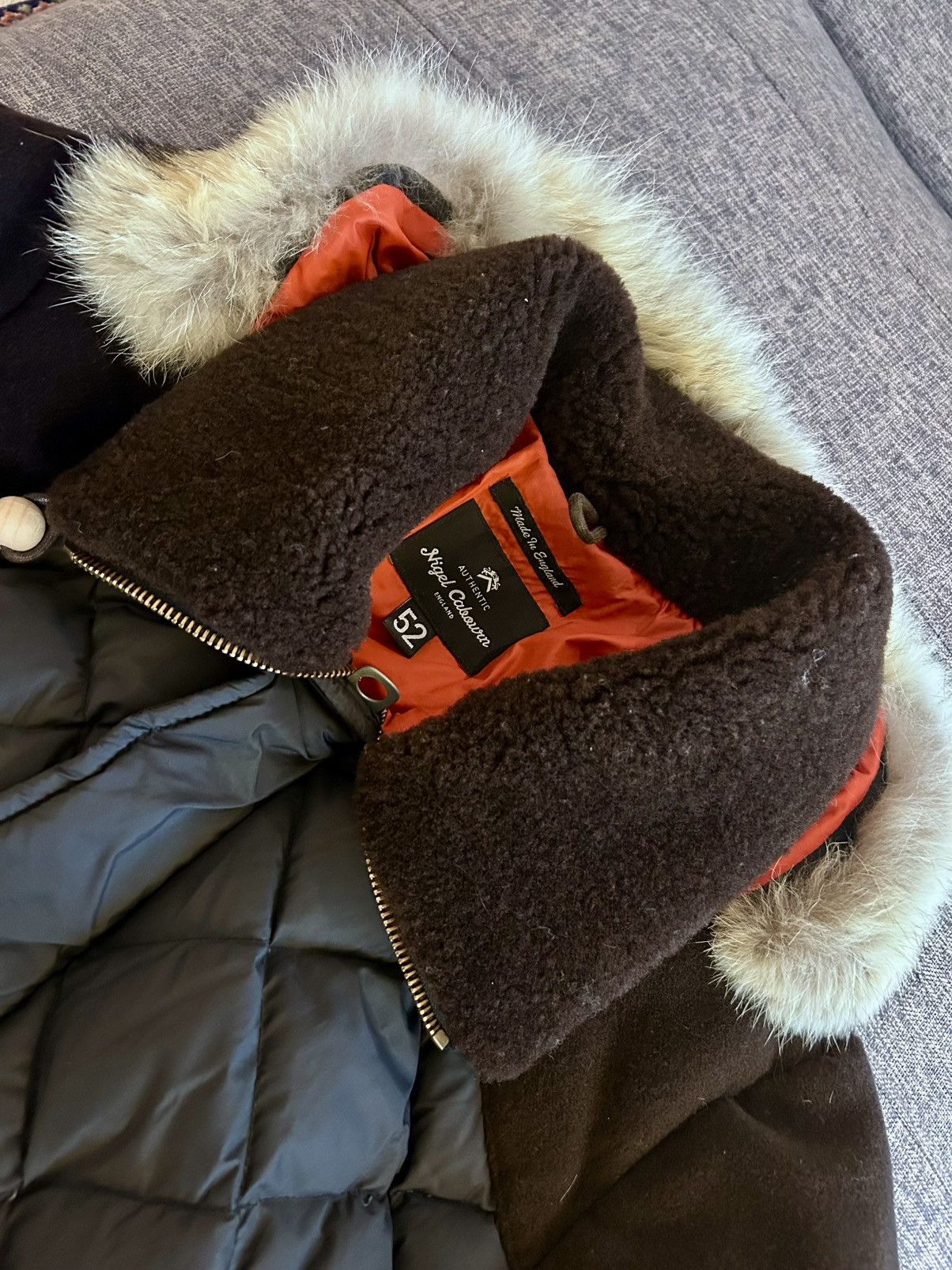 Nigel Cabourn Nigel Cabourn down puffer Parka Made in England – Size 52 Size US L / EU 52-54 / 3 - 3 Thumbnail