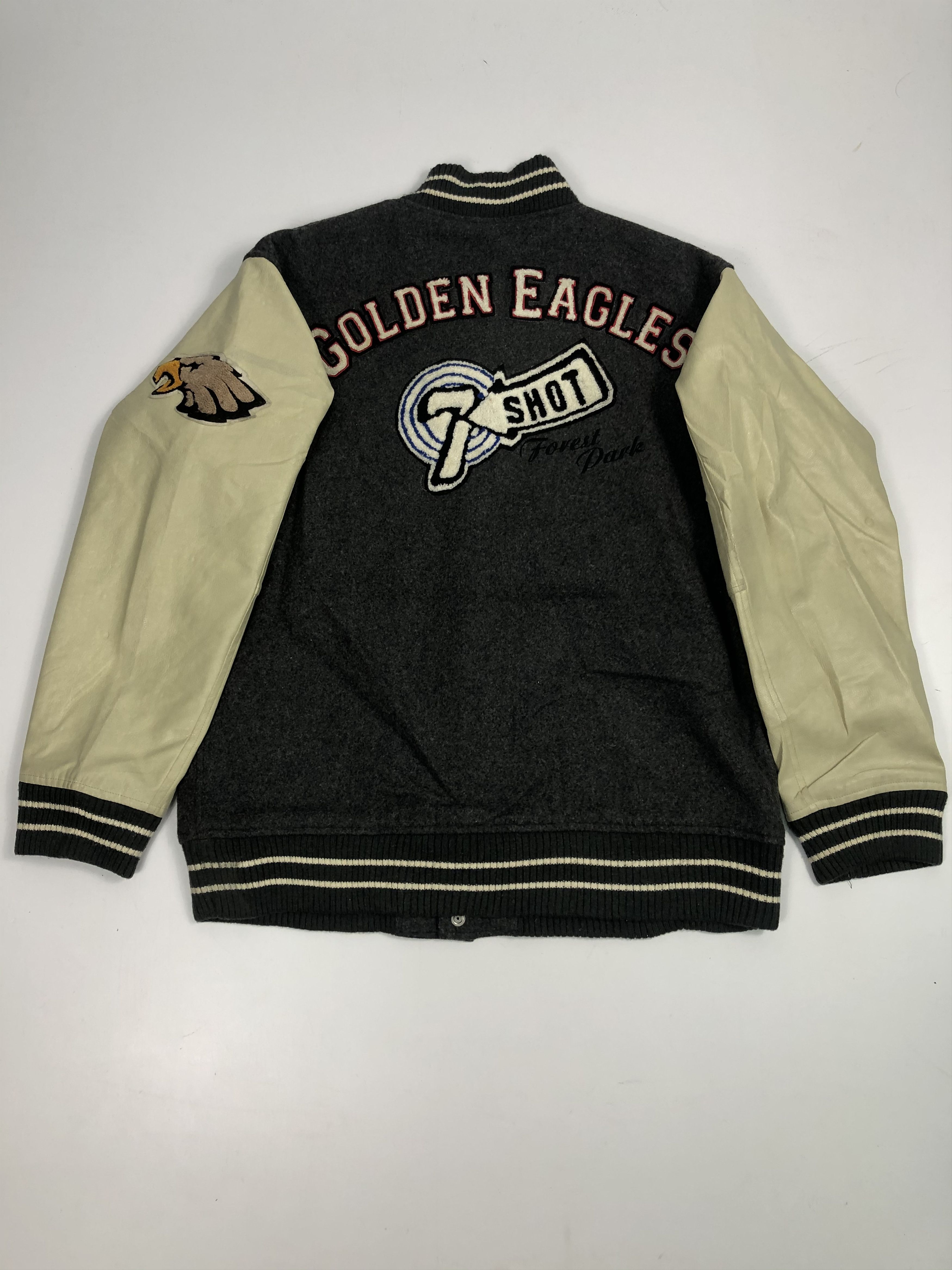Japanese Brand Vintage 90s Golden Eagle Leather Varsity Jacket V0059 Size US L / EU 52-54 / 3 - 2 Thumbnail