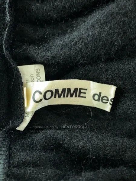 Other Comme Des Garcons size S Black design half skirt Size 23" - 4 Thumbnail