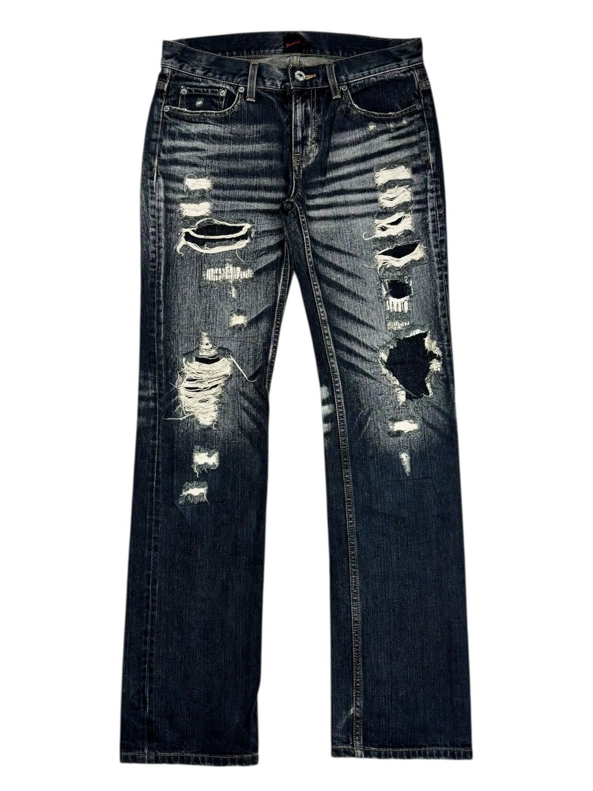 JACKROSE Archive Jackrose - Crash Denim Pants Size US 29 - 1 Thumbnail
