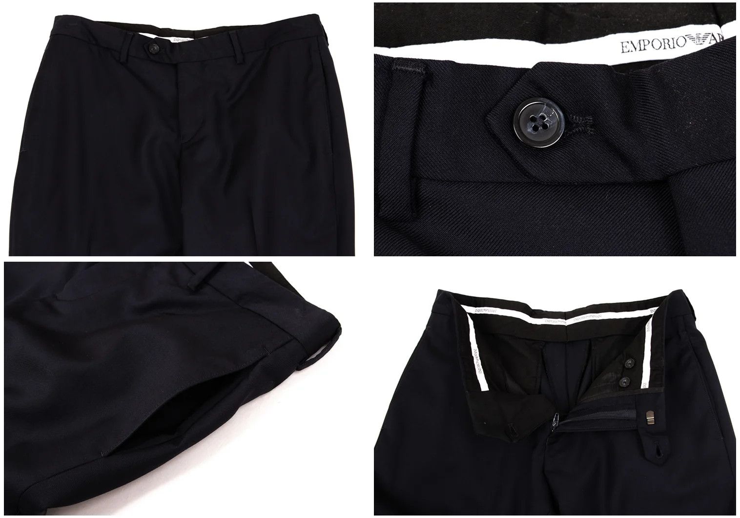 Emporio Armani Glossy Wool Suit Set in Navy 46 Size US S / EU 44-46 / 1 - 13 Thumbnail