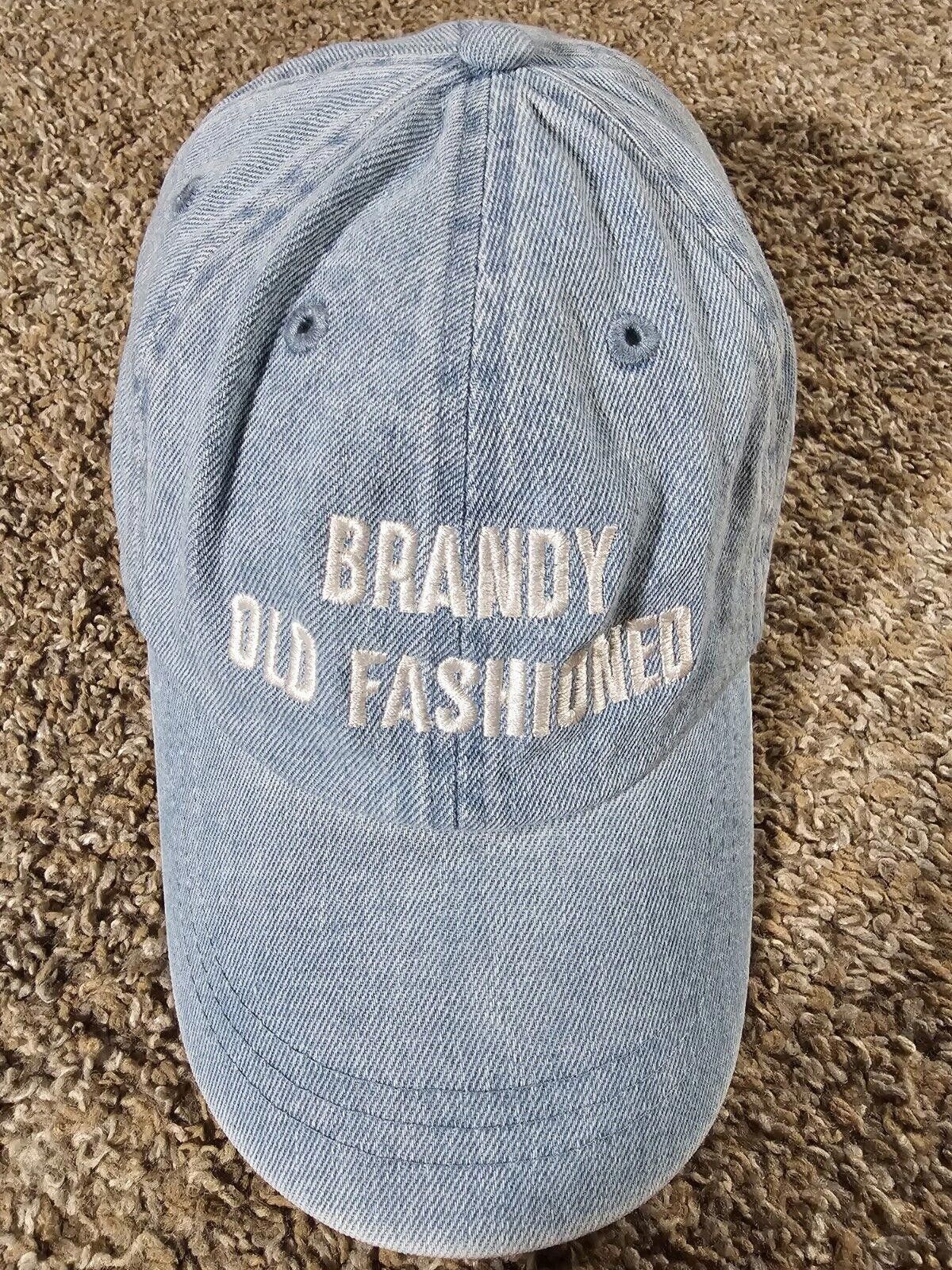 Designer korbel brandy old fashion Blue denim esque strapback hat Size ONE SIZE - 2 Thumbnail