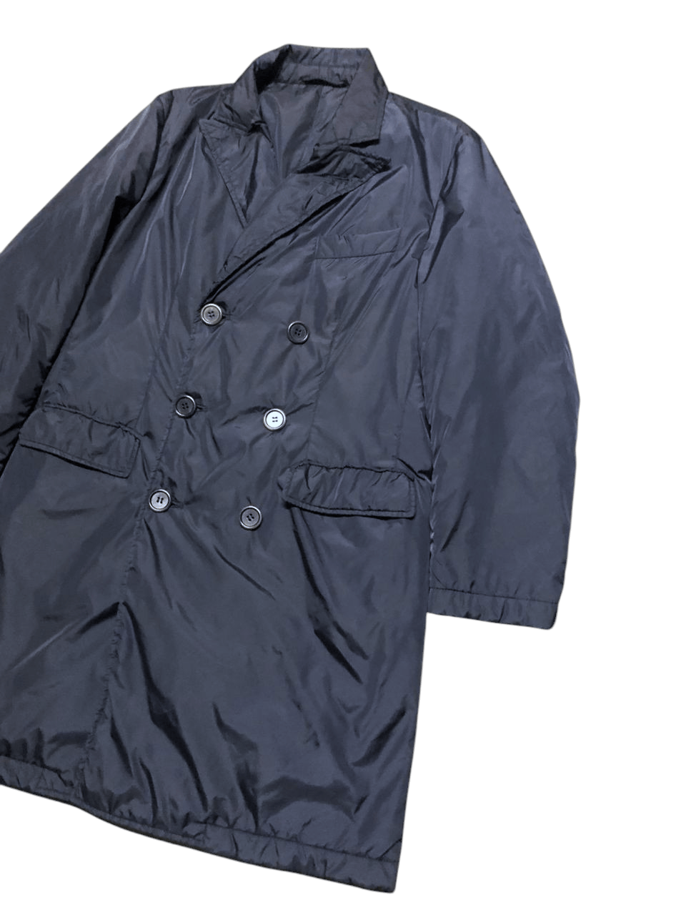 Aspesi Aspepsi Navy Double Breasted Down Coat Jacket Size US S / EU 44-46 / 1 - 5 Thumbnail