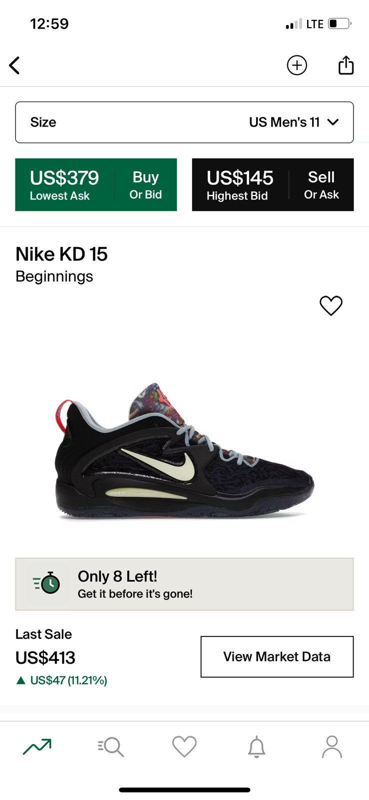 Nike Nike KD 15 Beginnings Size US 11 / EU 44 - 3 Thumbnail