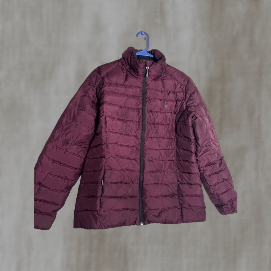 Spyder Spyder Jacket Women Puffer Down Burgundy Full Zip Pockets L Regular Red 162005 Size L / US 10 / IT 46 - 1 Thumbnail
