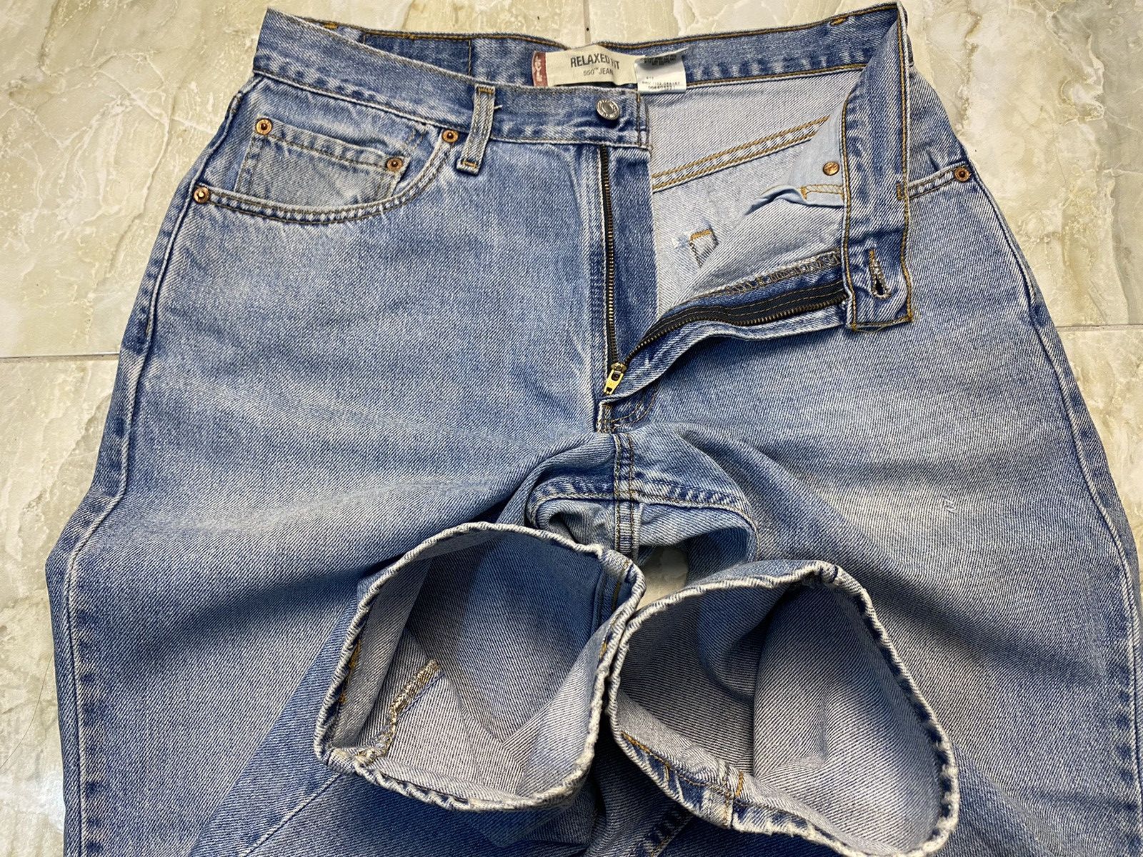 Levi's Vintage Levi’s 550 Relaxed Fit Blue Denim Pants single r Size US 34 / EU 50 - 8 Thumbnail