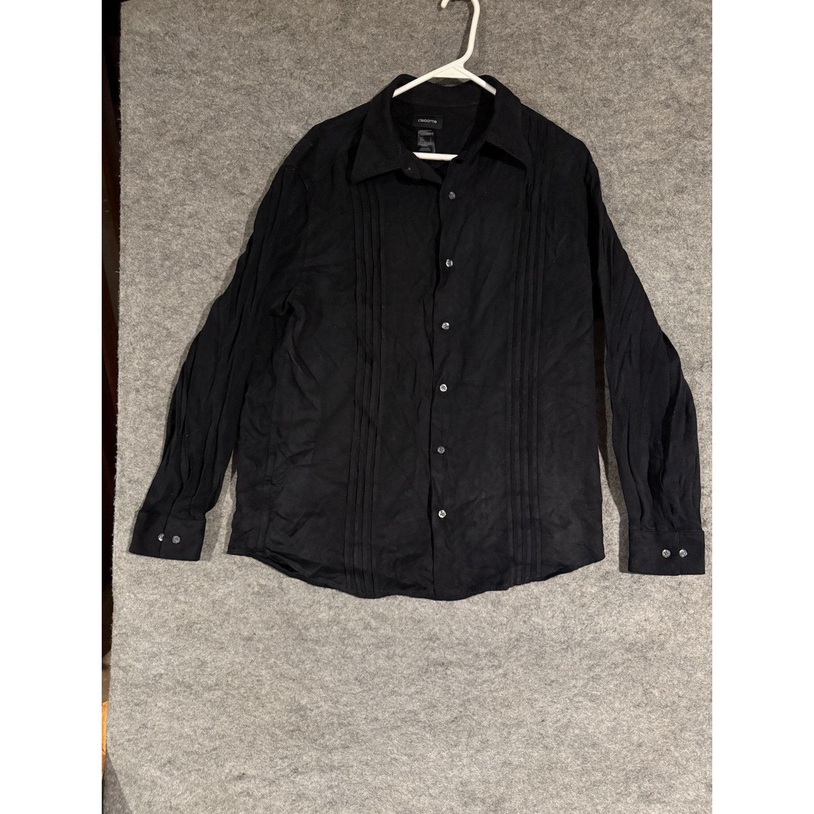 Other Liz Claiborne Blouse Womens Large Pintuck Dark Academia Size L / US 10 / IT 46 - 1 Thumbnail